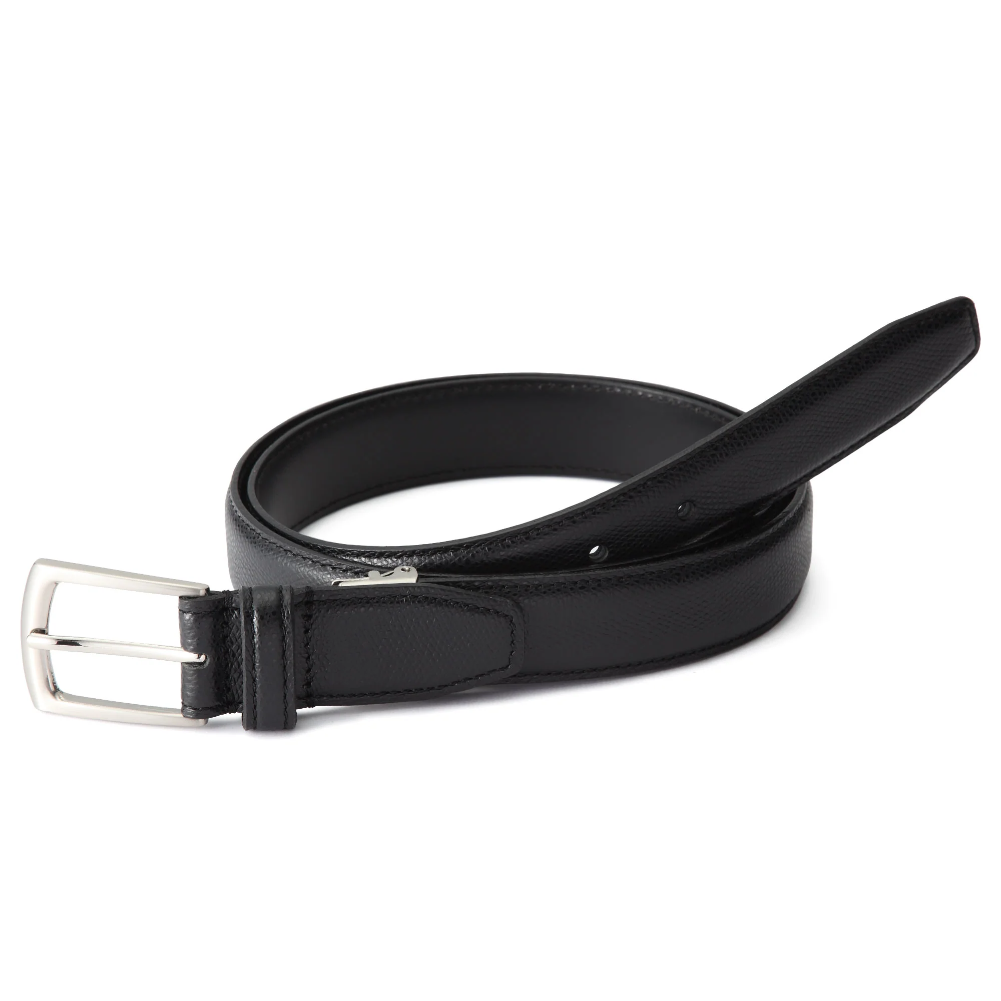 Tanned Leather Embossed Adjustable Belt One Size - Image 5