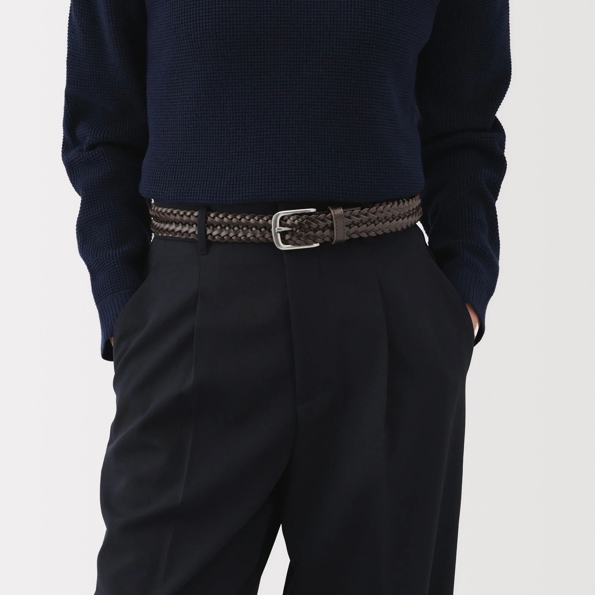Tanned Leather Hand-Knitted Belt - Image 19