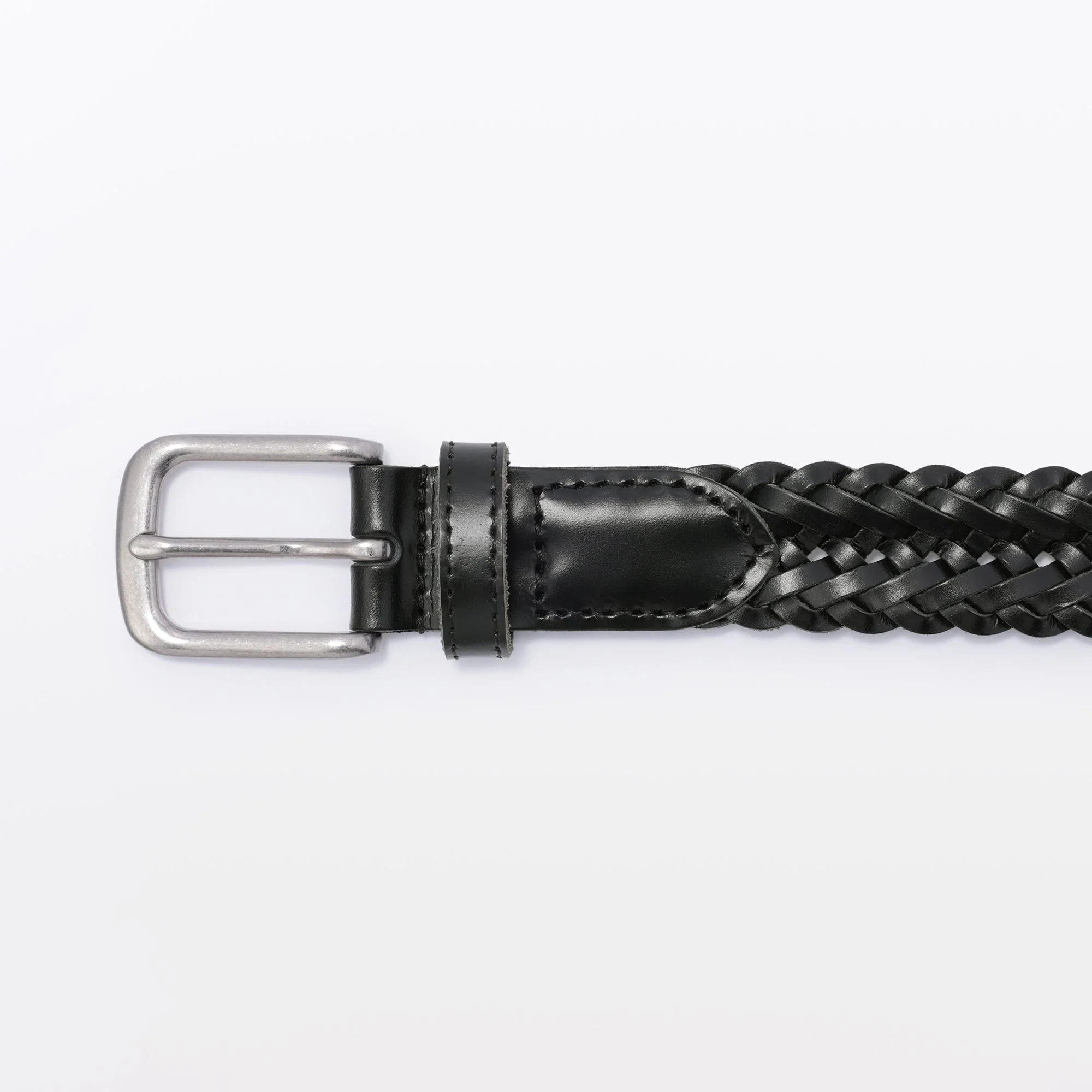 Tanned Leather Hand-Knitted Belt - Image 3