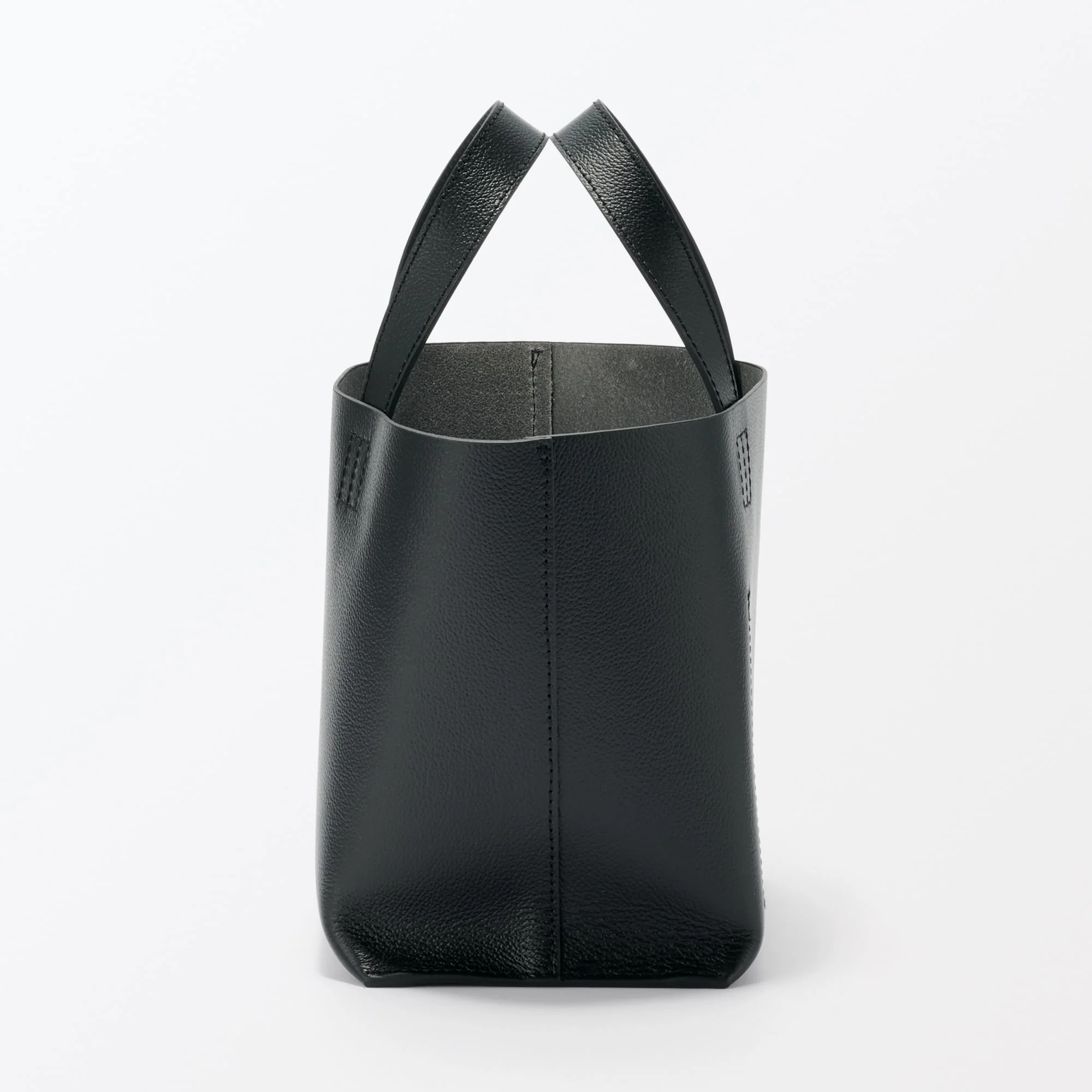 Tanned Leather Mini Tote Bag - Image 15