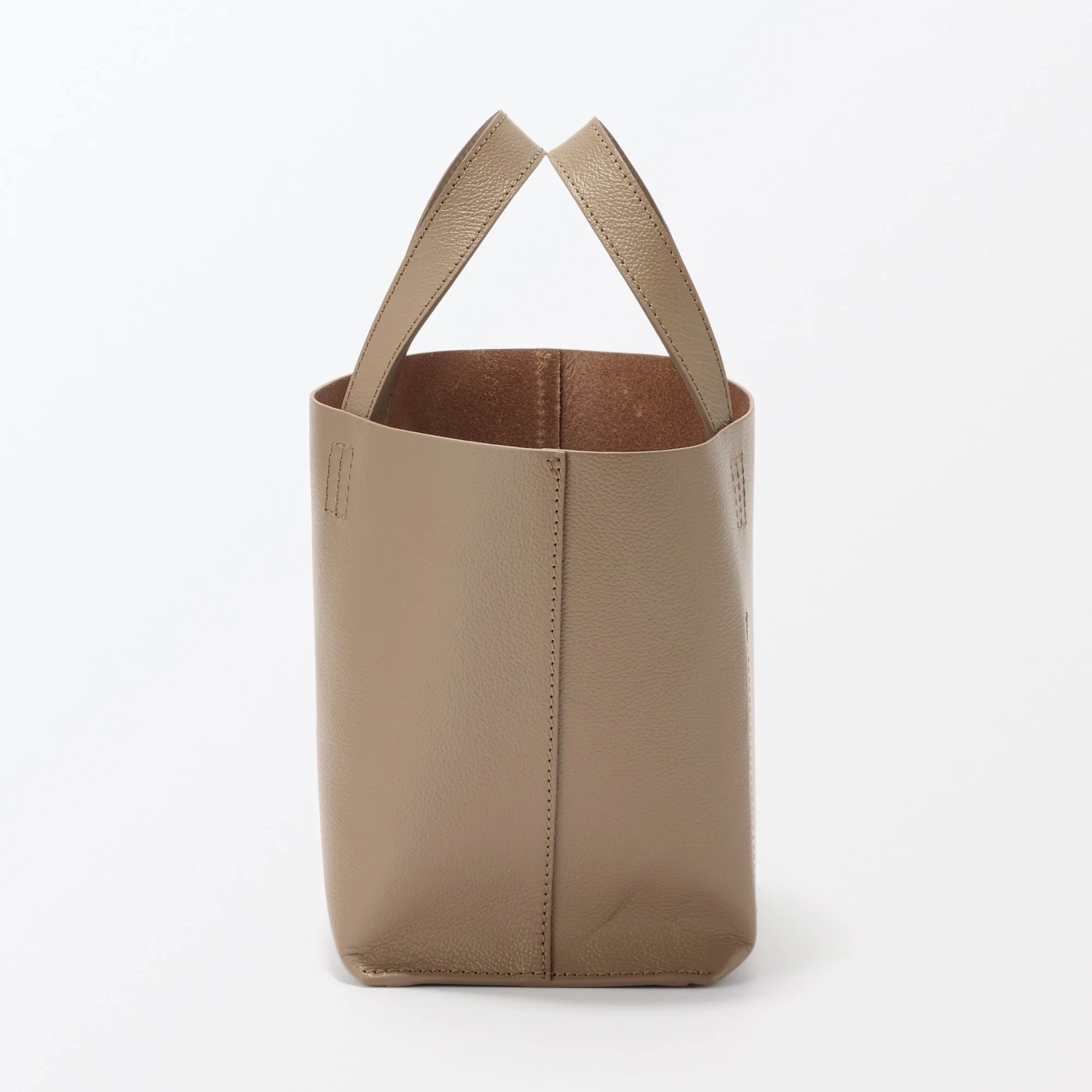 Tanned Leather Mini Tote Bag - Image 7