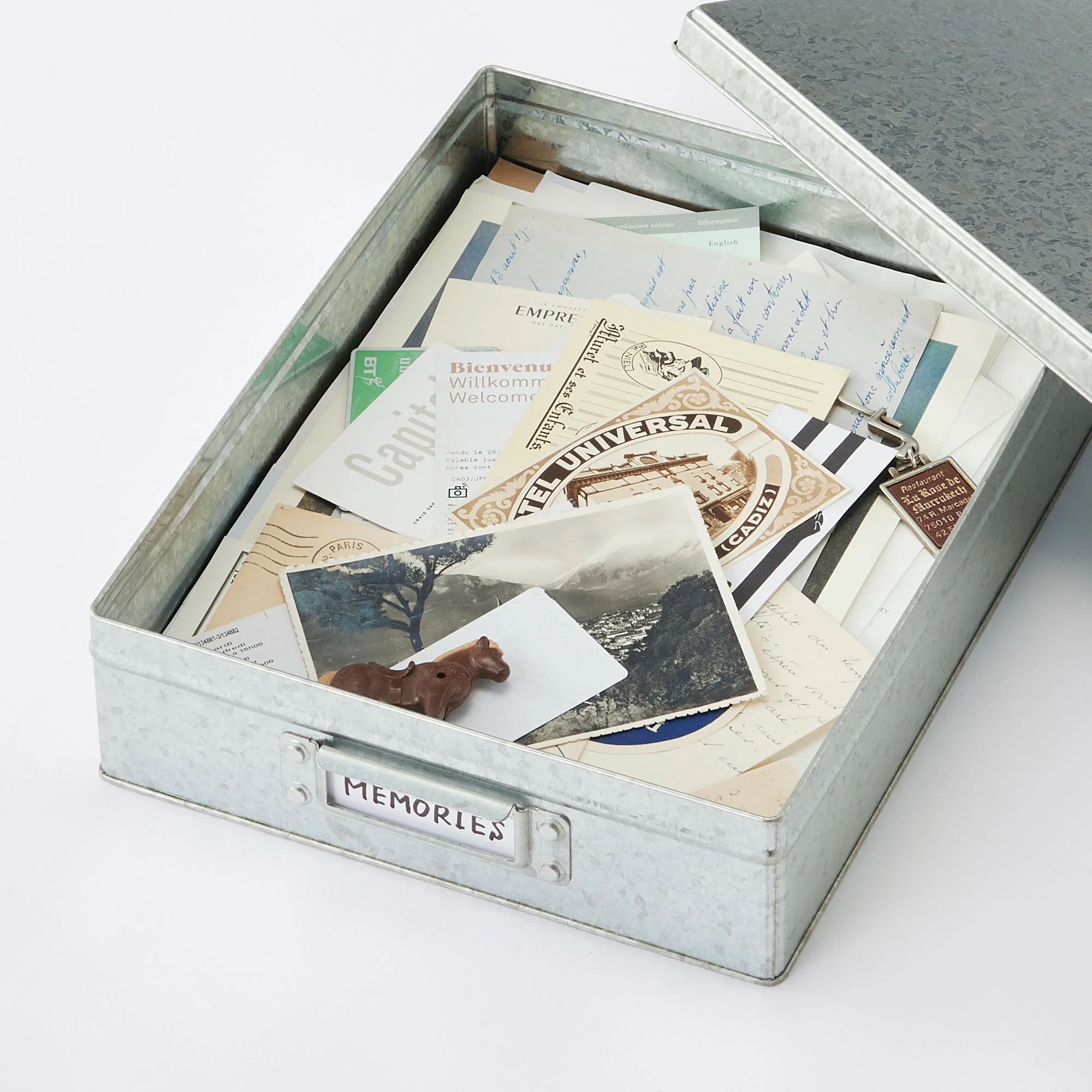 Tin Box - Large (W10.2 x D13.4 x H3.3") - Image 2