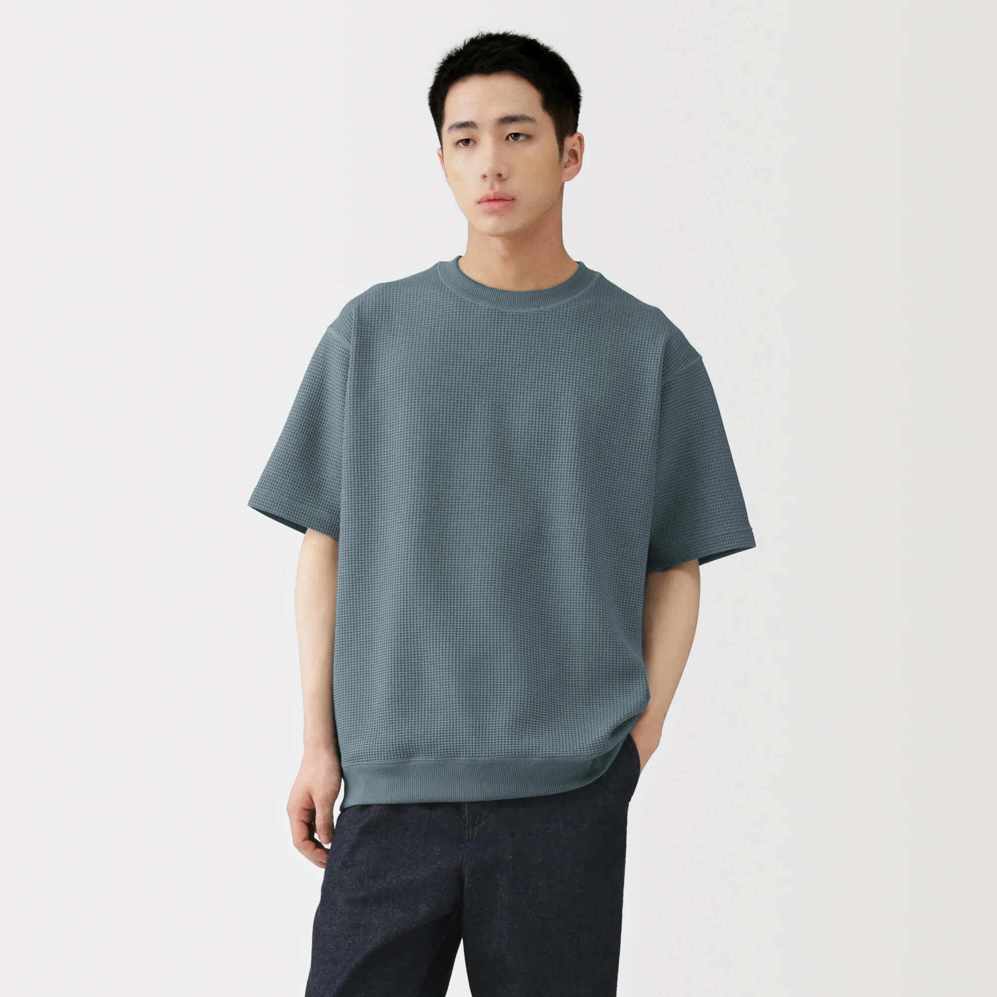 UV Protection Waffle T-Shirt - Image 43