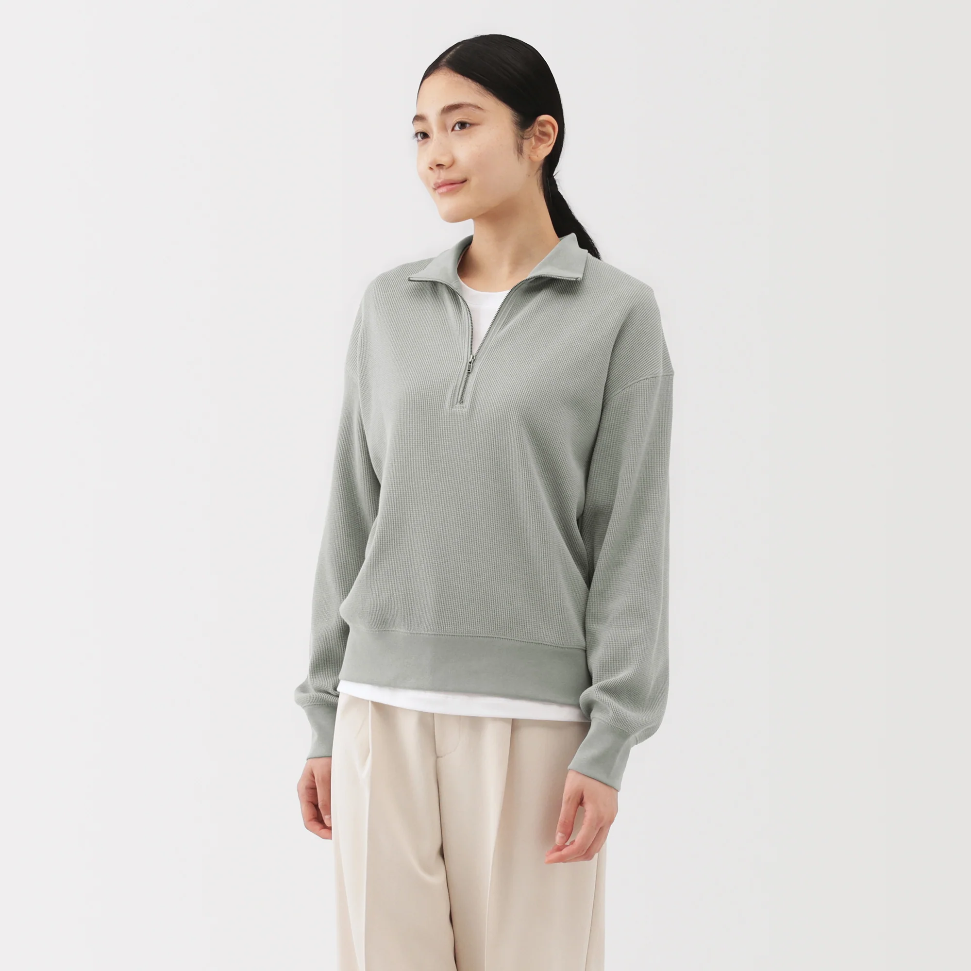 Waffle Half-Zip Pullover - Image 24