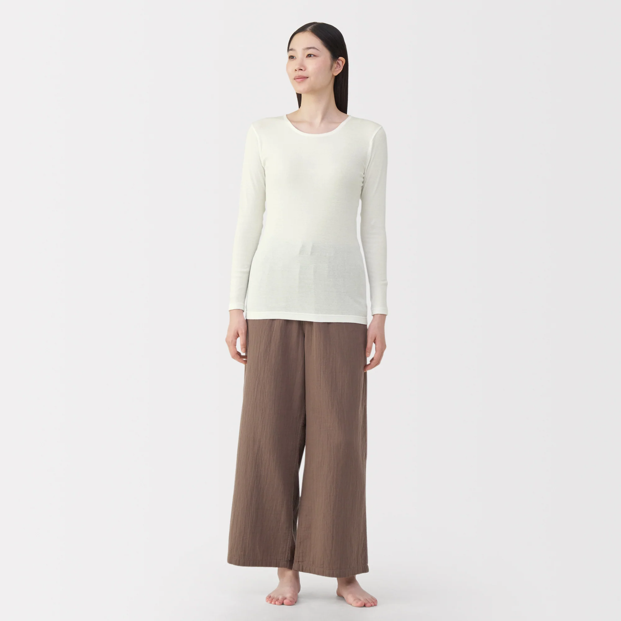 Warm Cotton Crew Neck T-Shirt - Image 11