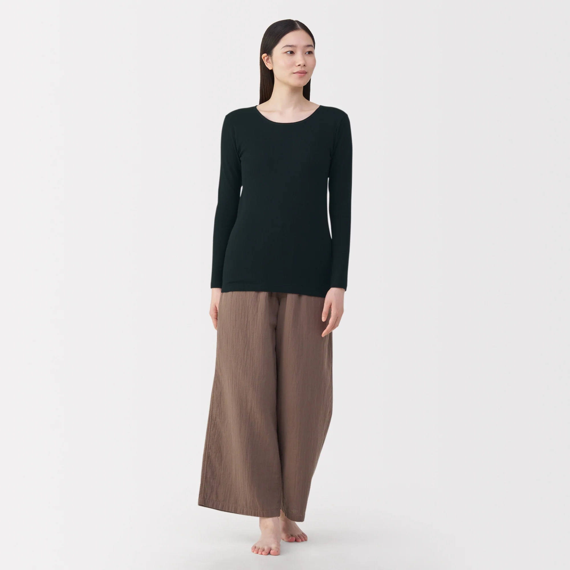 Warm Cotton Crew Neck T-Shirt - Image 18