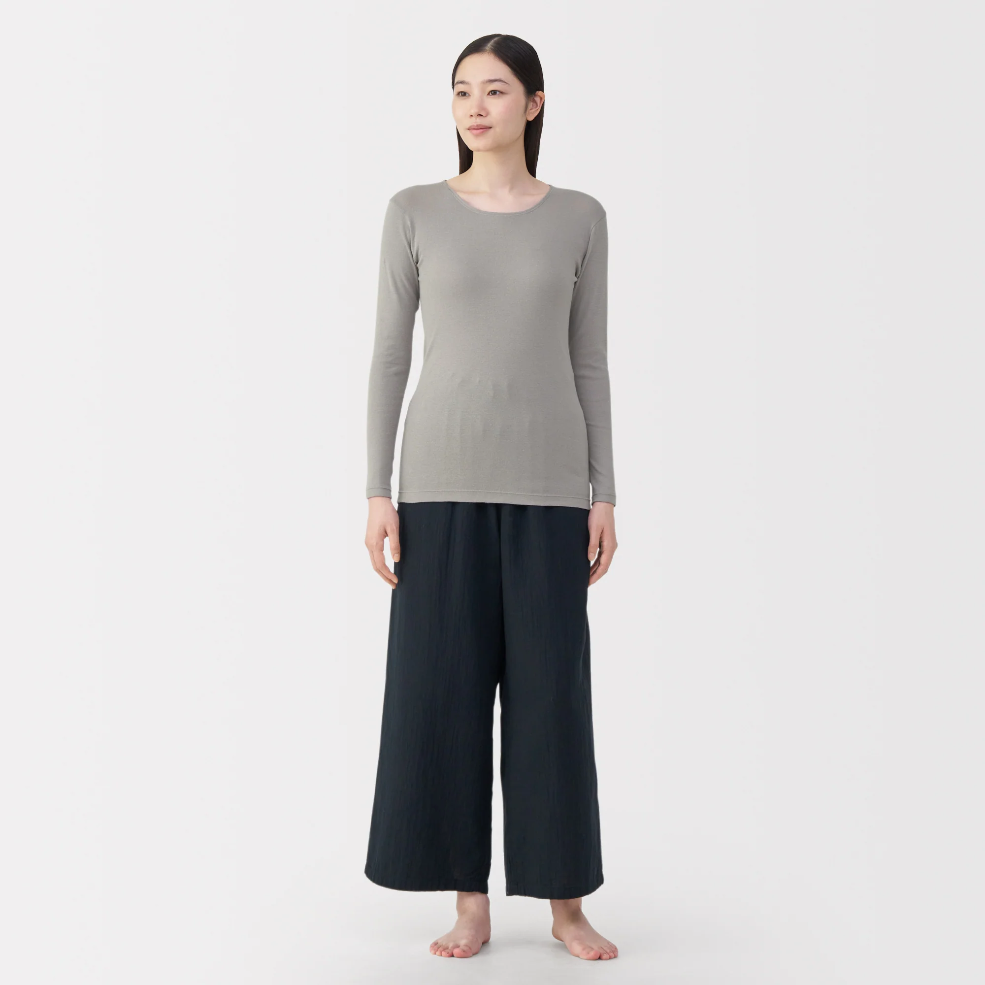 Warm Cotton Crew Neck T-Shirt - Image 4