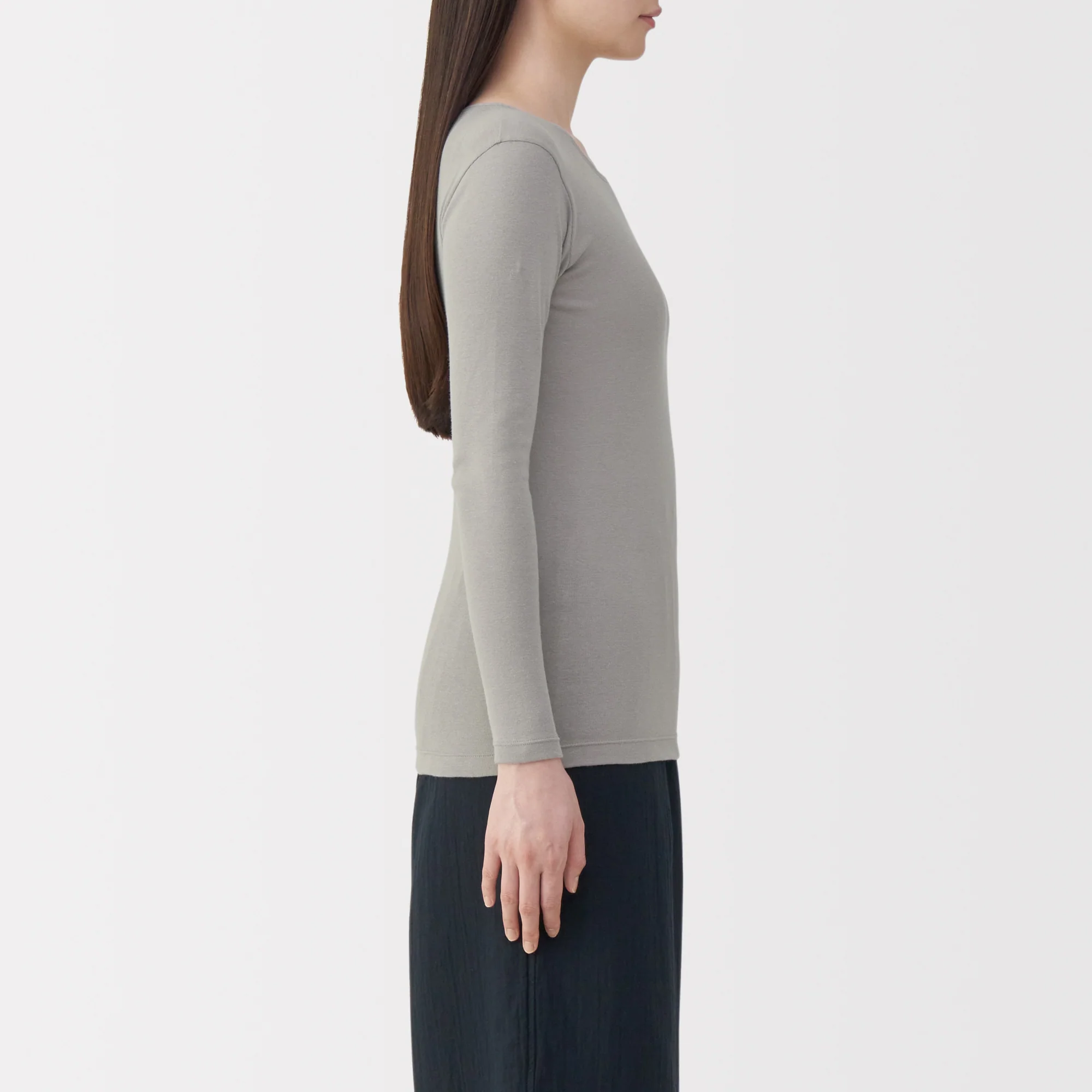 Warm Cotton Crew Neck T-Shirt - Image 5