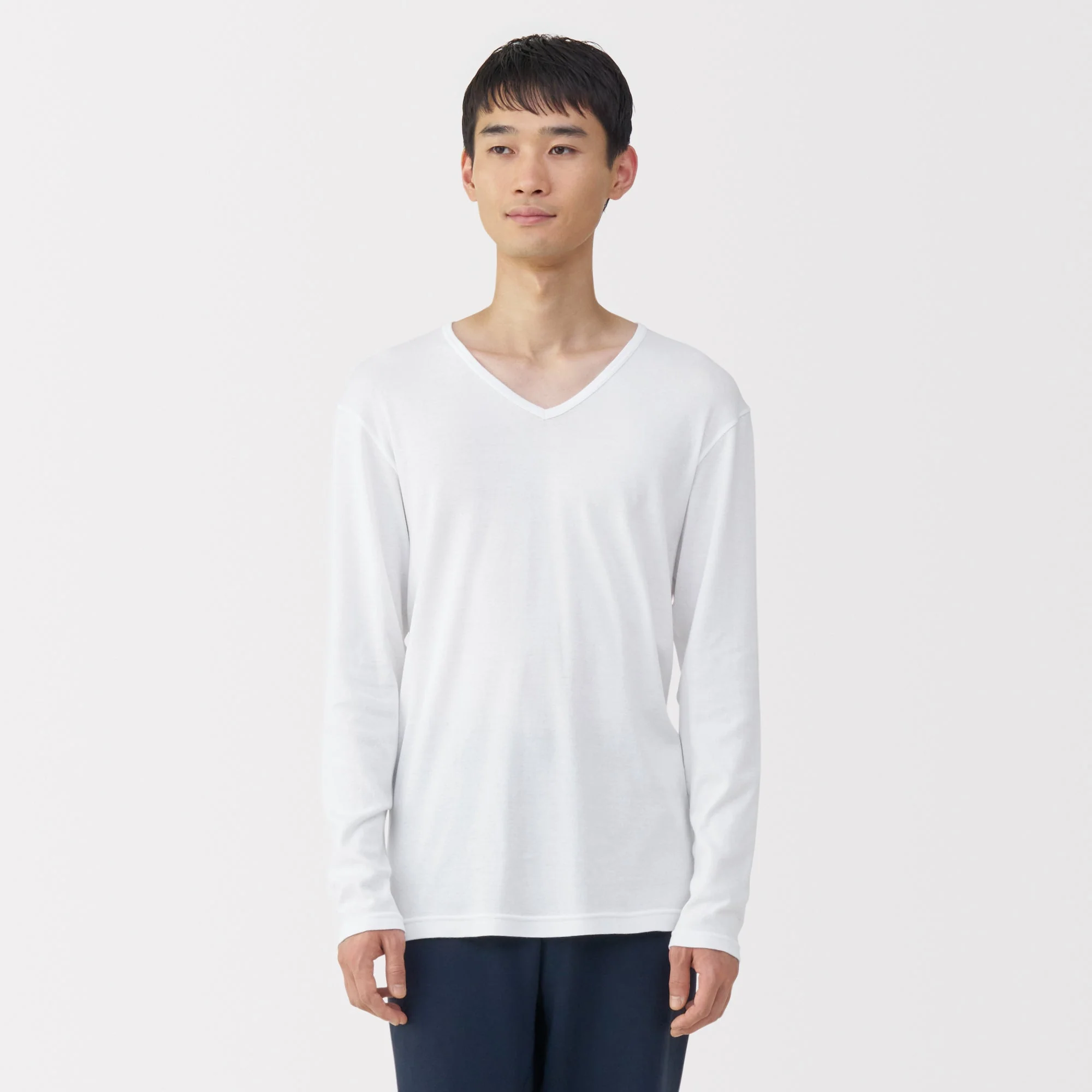Warm Cotton V-Neck T-Shirt - Image 10