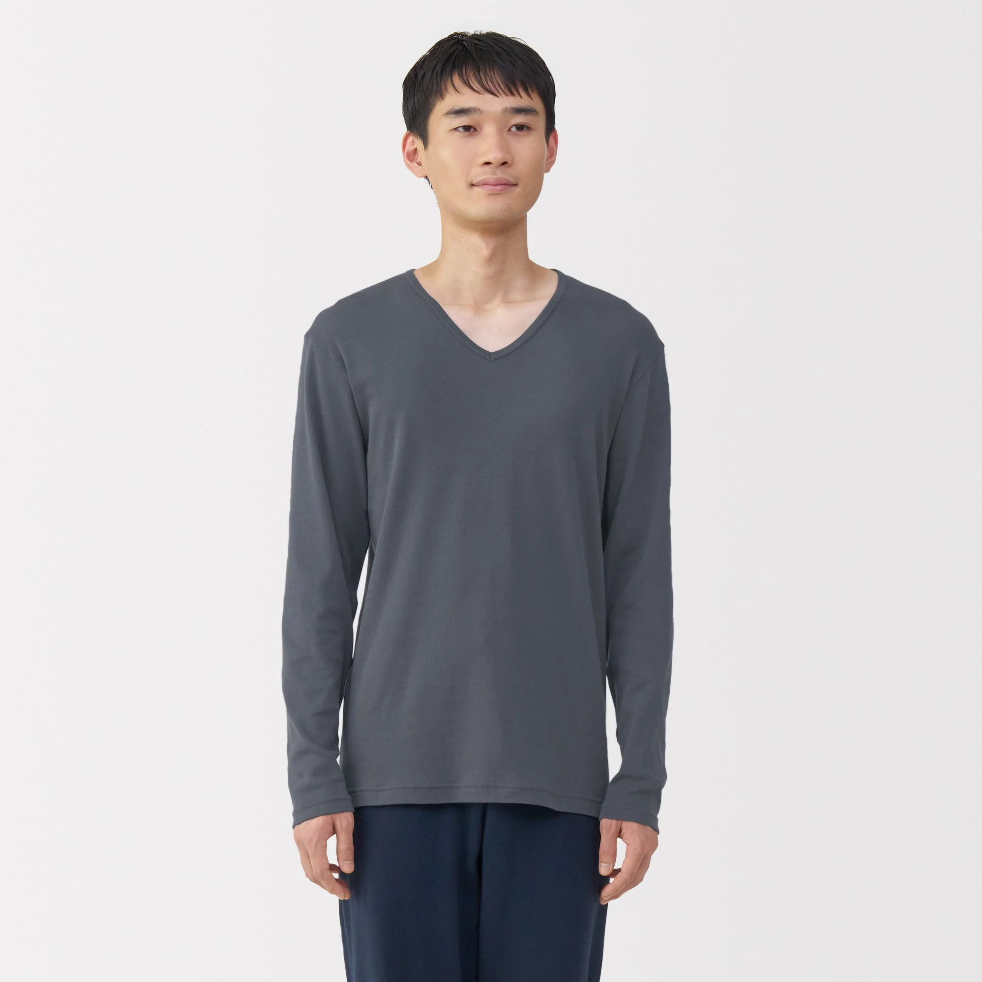 Warm Cotton V-Neck T-Shirt - Image 3