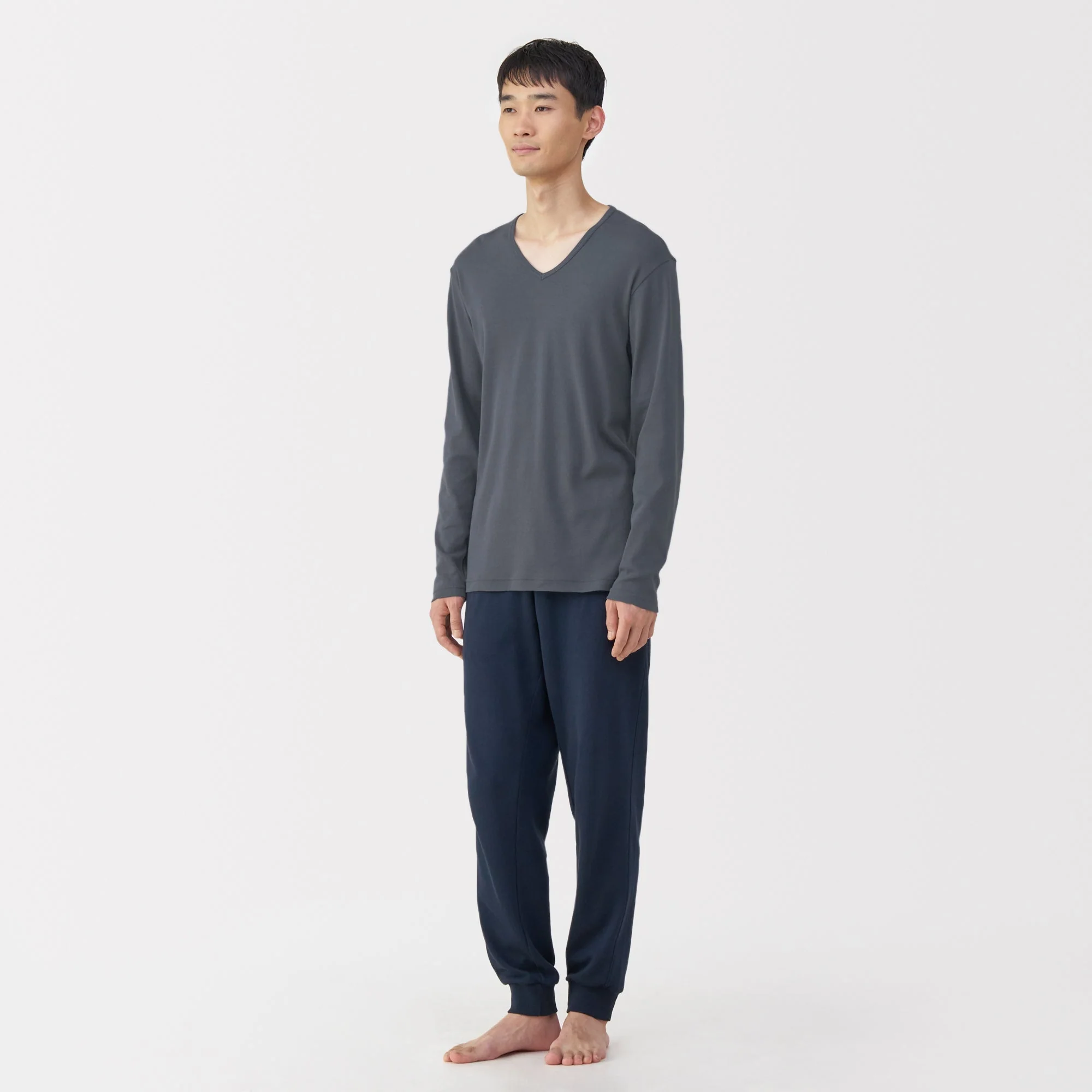 Warm Cotton V-Neck T-Shirt - Image 4