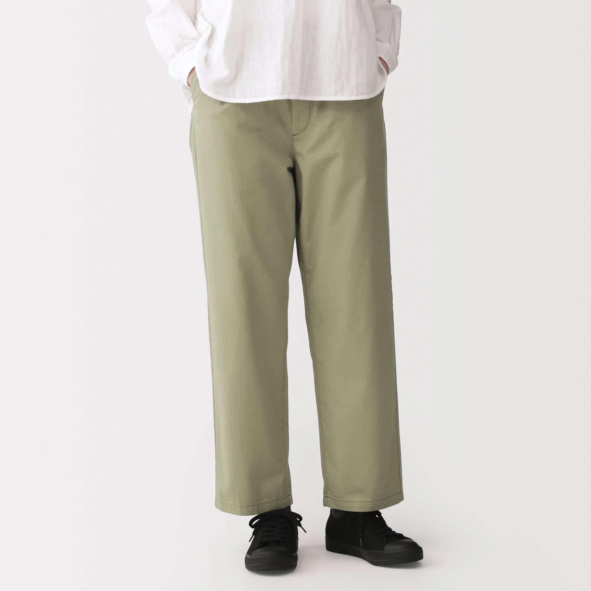 Washed Cotton Easy Pants - Image 3