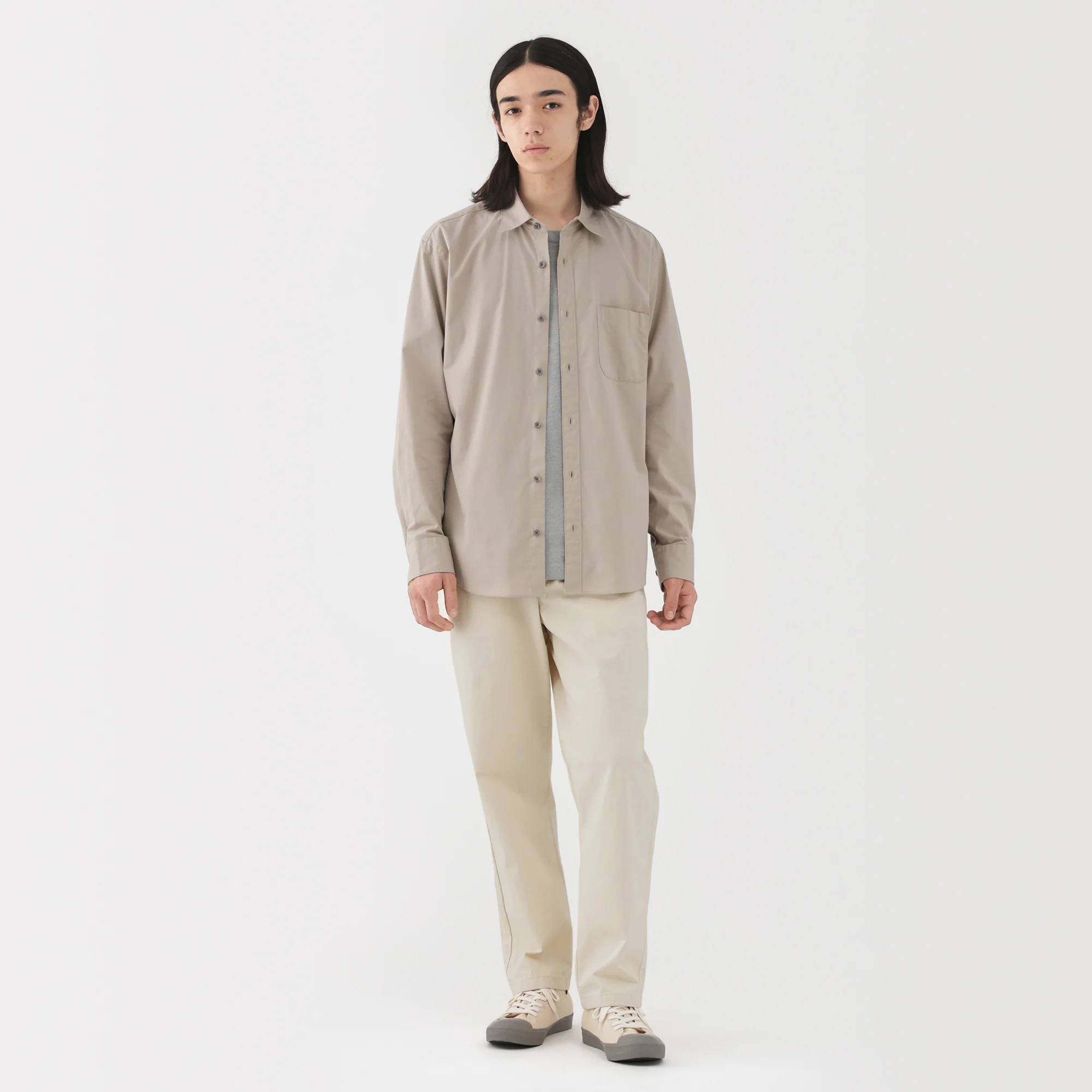 Washed Denim Easy Pants - Image 4