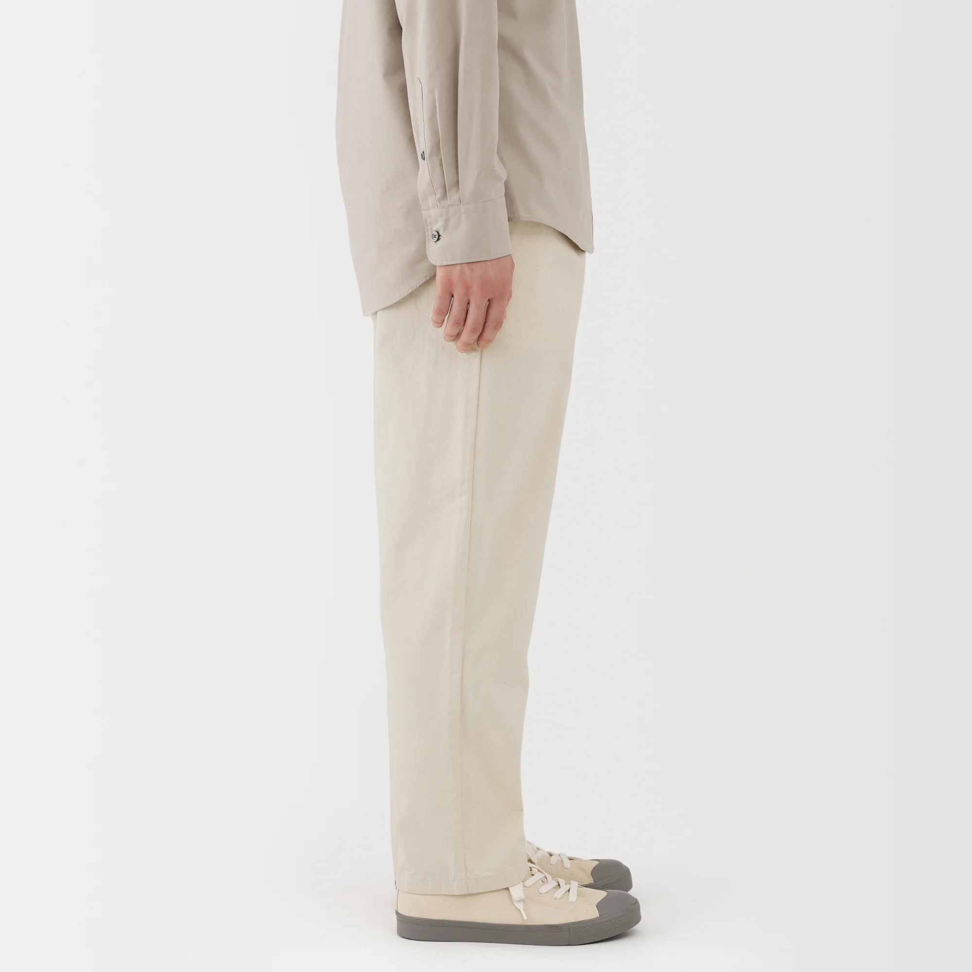 Washed Denim Easy Pants - Image 5