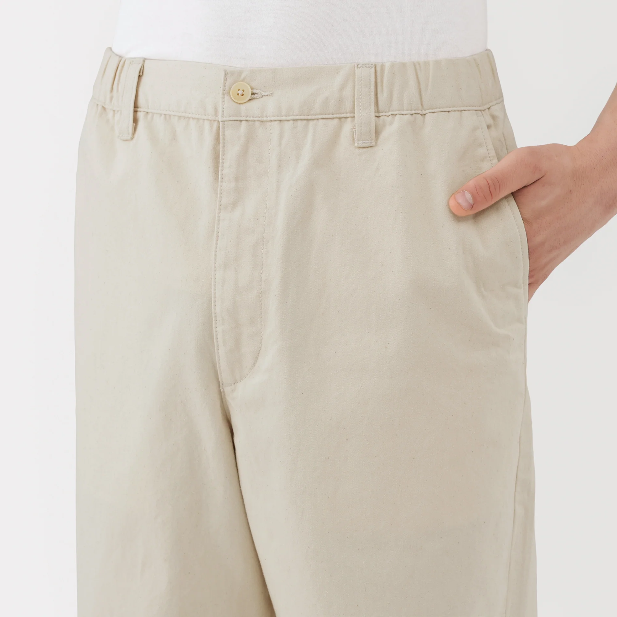 Washed Denim Easy Pants - Image 7