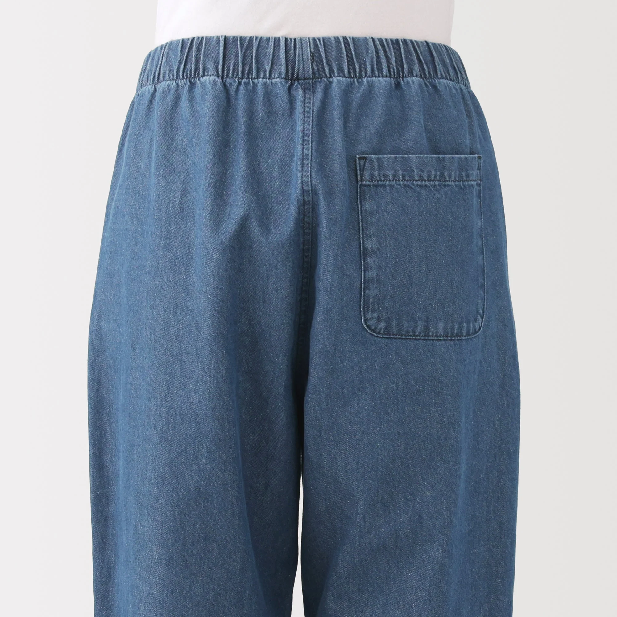Washed Denim Easy Pants - Image 17