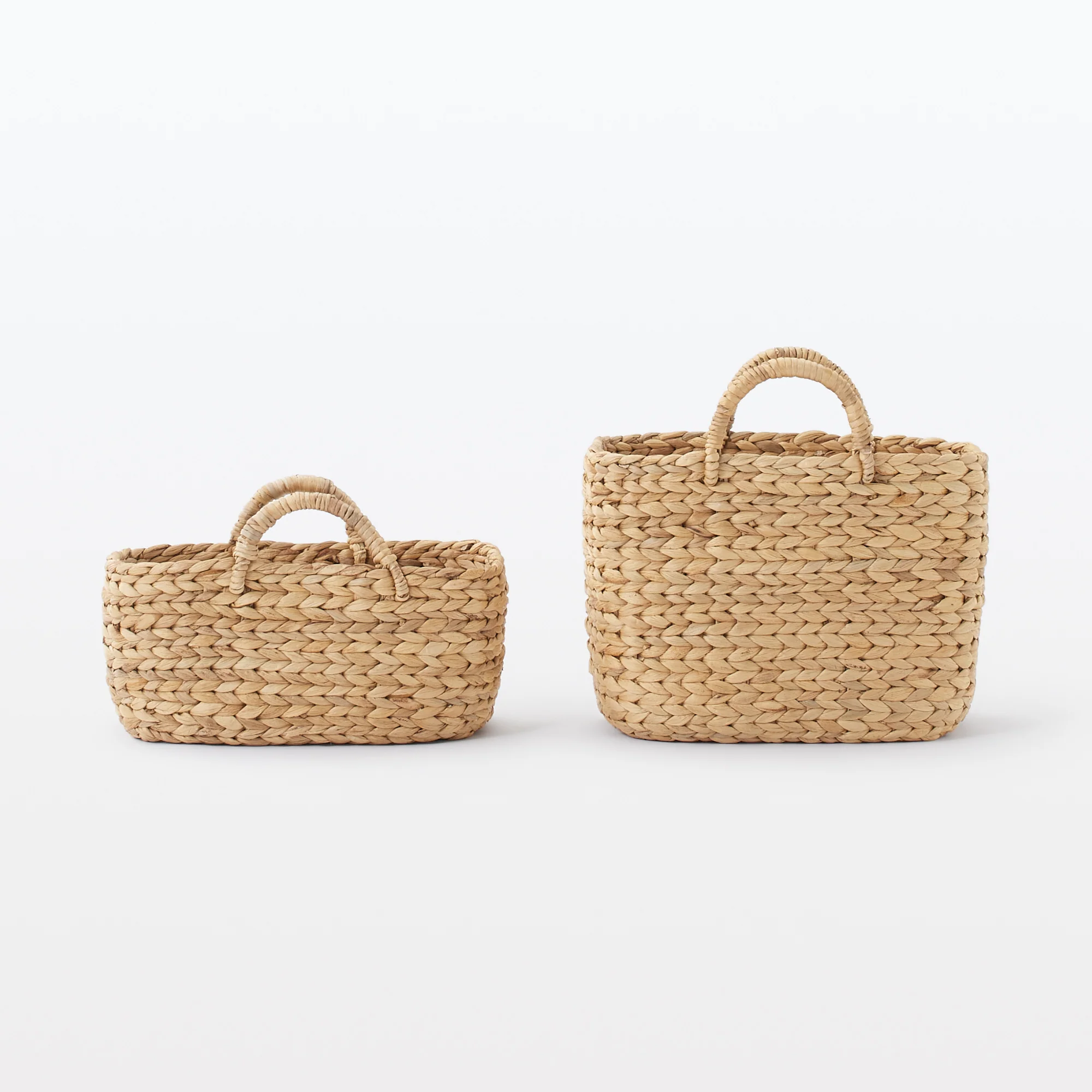Water Hyacinth Basket - Large W14.6 x D7.3 x H10.2" - Image 7