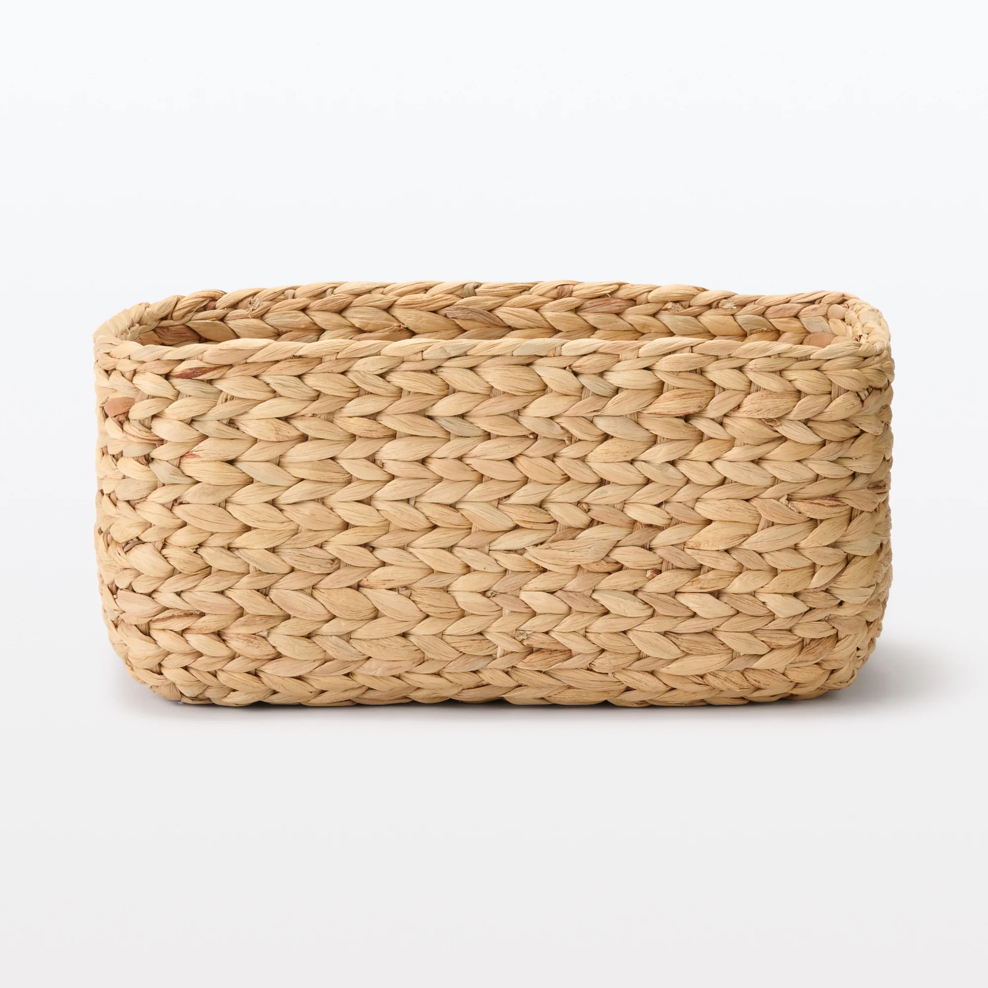 Water Hyacinth Basket - Rectangle - Medium W13.4 x D9.1 x H6.3" - Image 3