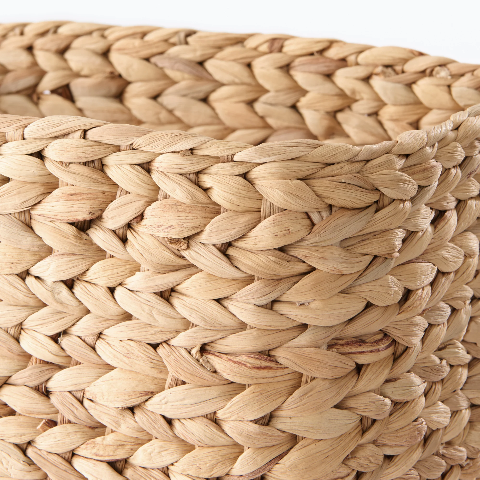 Water Hyacinth Basket - Rectangle - Medium W13.4 x D9.1 x H6.3" - Image 6