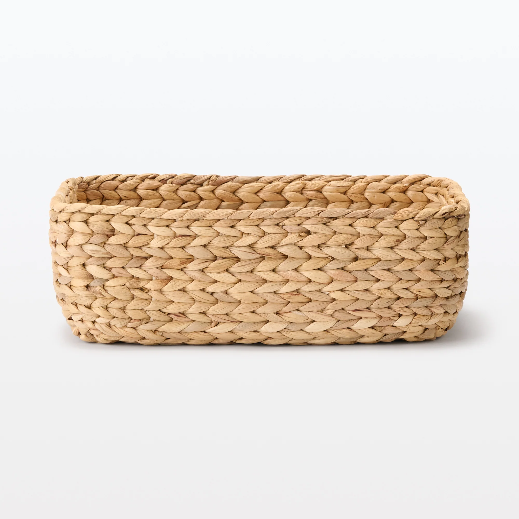 Water Hyacinth Basket - Rectangle - Small W13.4 x D9.1 x H4.7" - Image 3