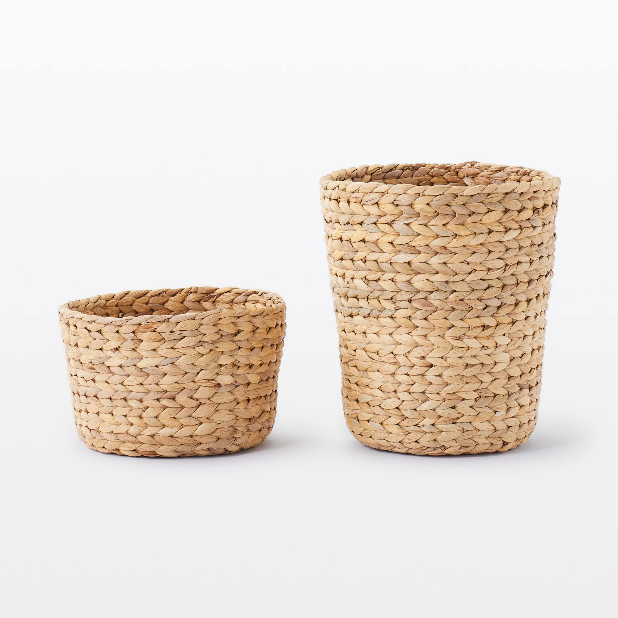 Water Hyacinth Basket - Round - Deep Dia. 10.2 x H11.8" - Image 5
