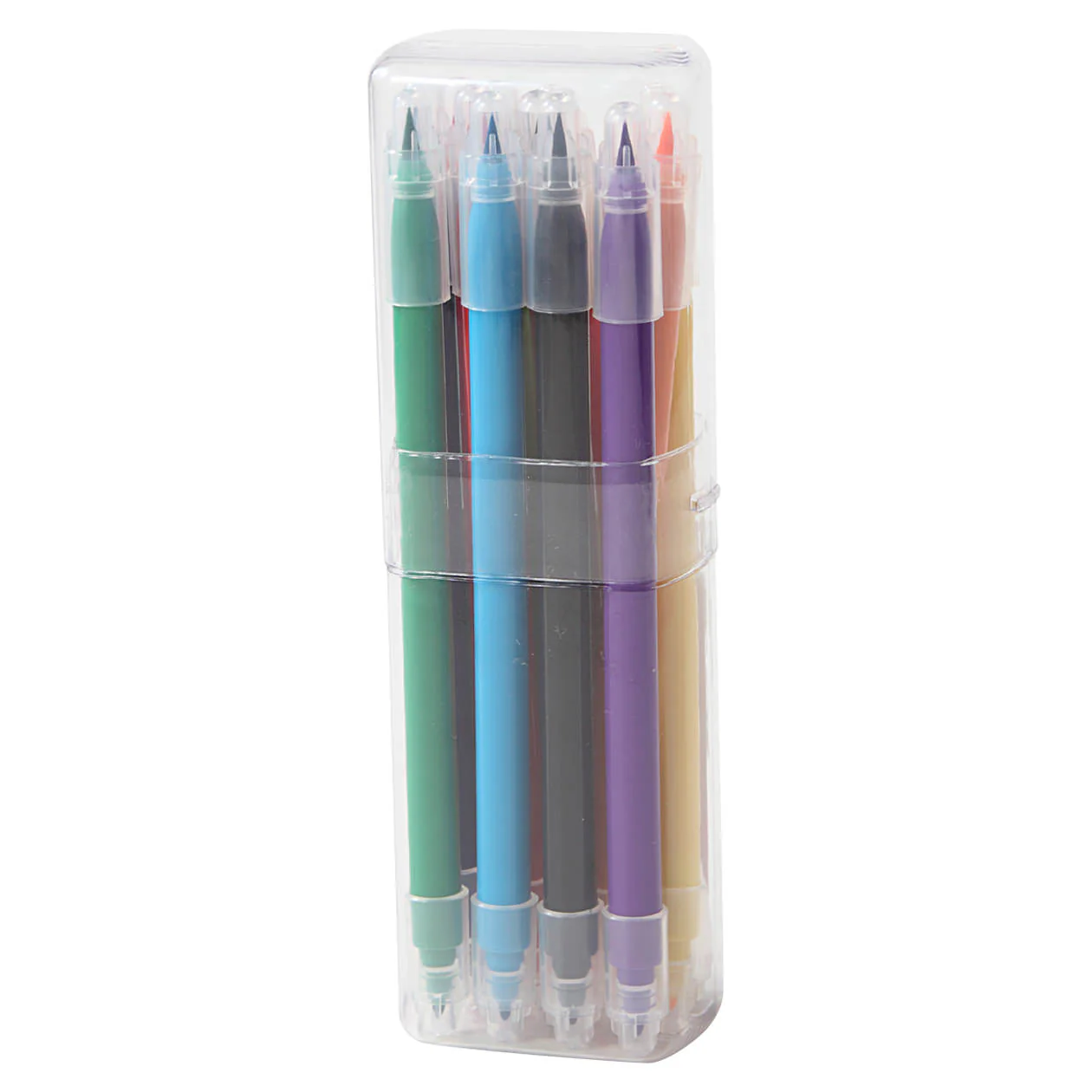 Water Ink Double Ended Pen 10 Pieces Set