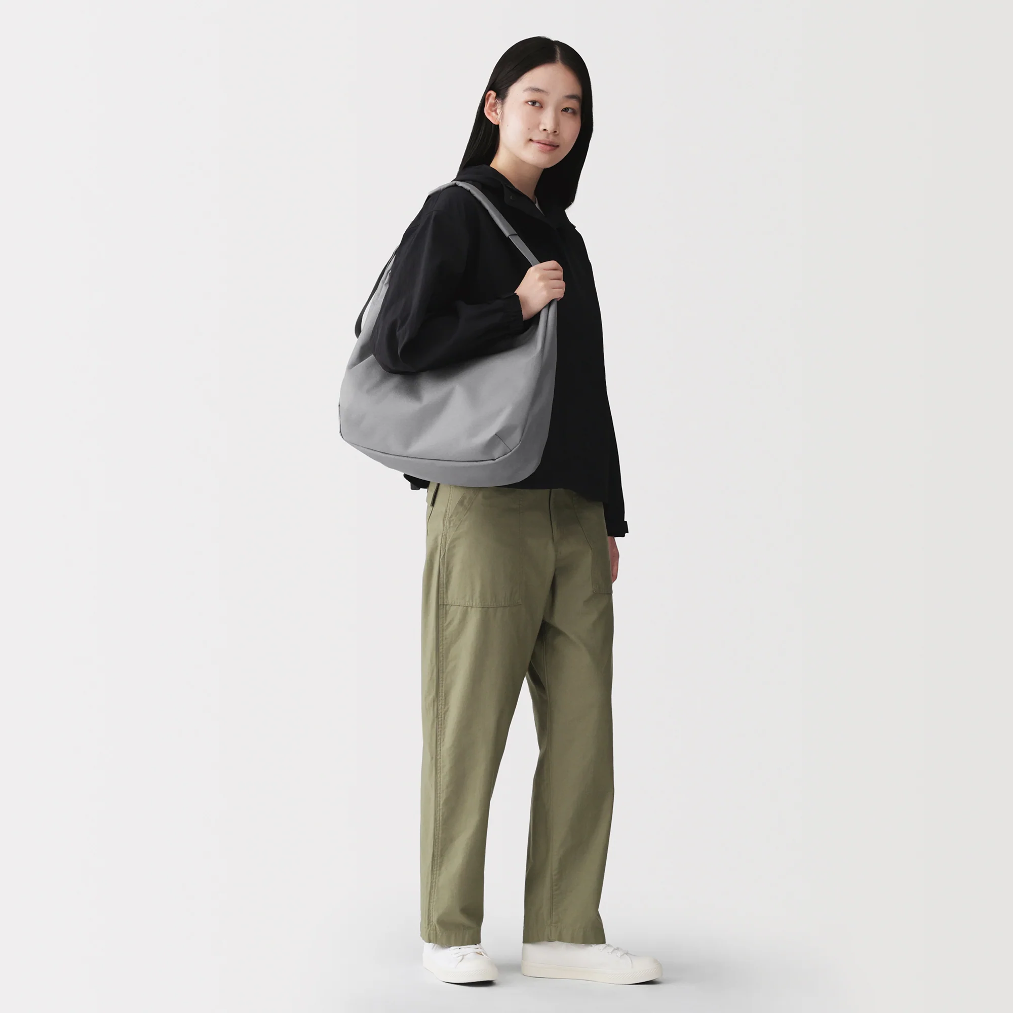 Water Repellent 2-Way Shoulder Bag - Image 4