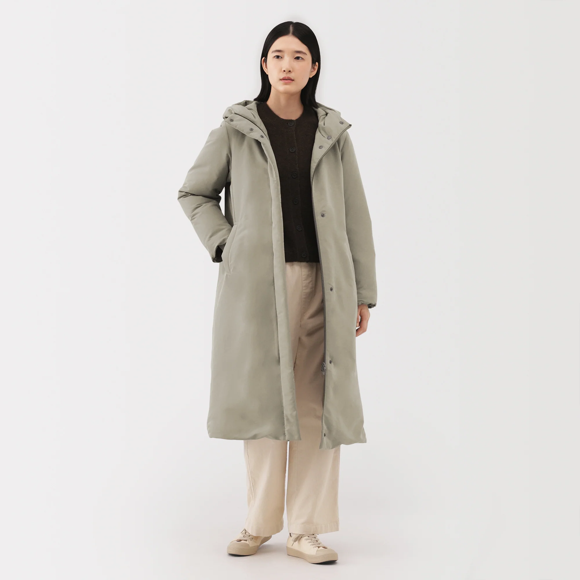Water-Repellent Down Long Coat - Image 25