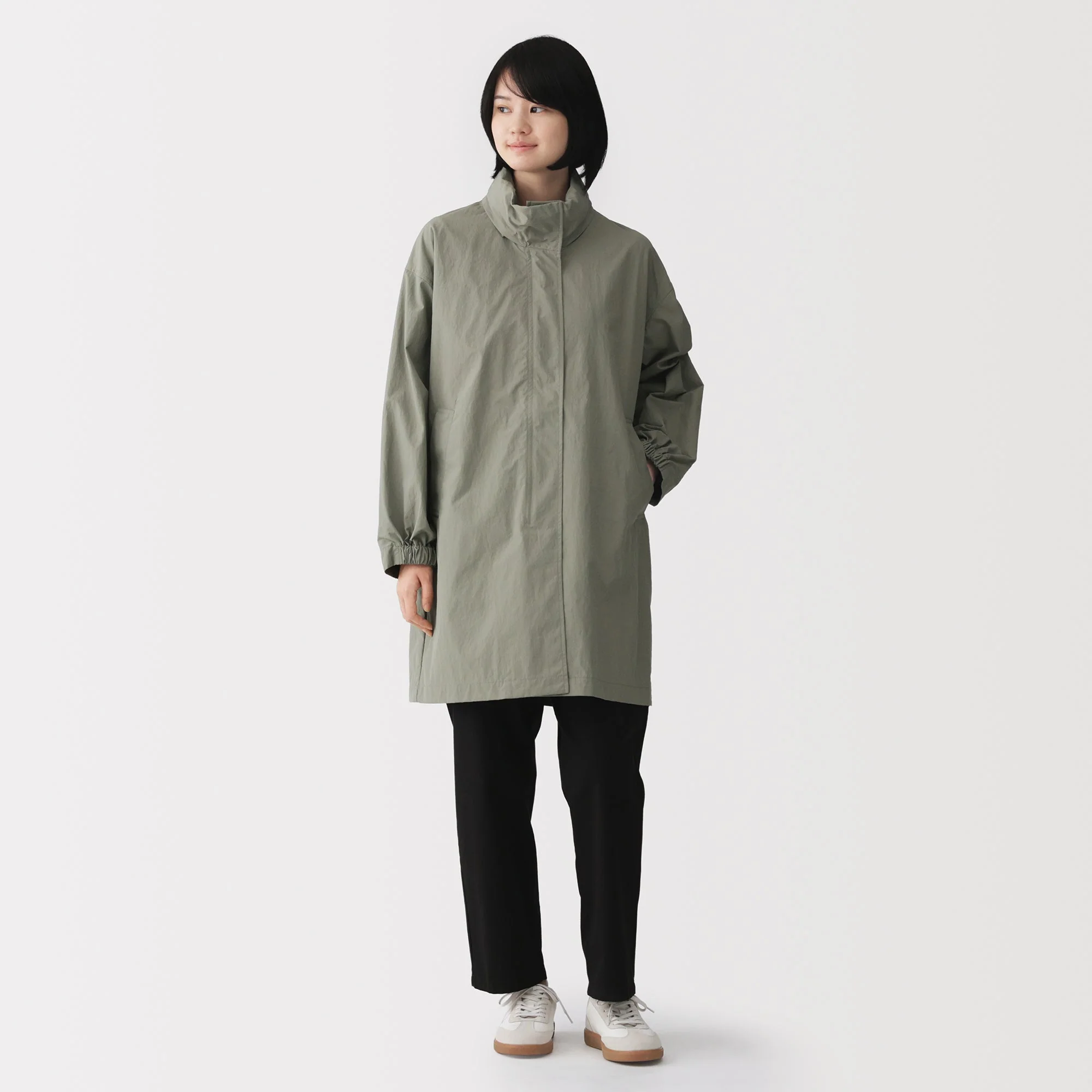 Water Repellent Hooded Long Coat - Image 14
