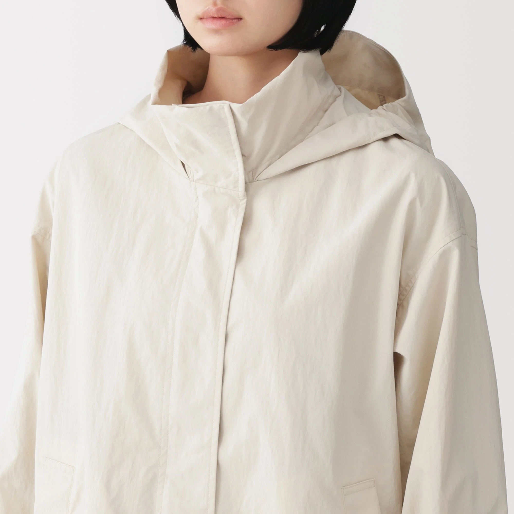 Water Repellent Hooded Long Coat - Image 17