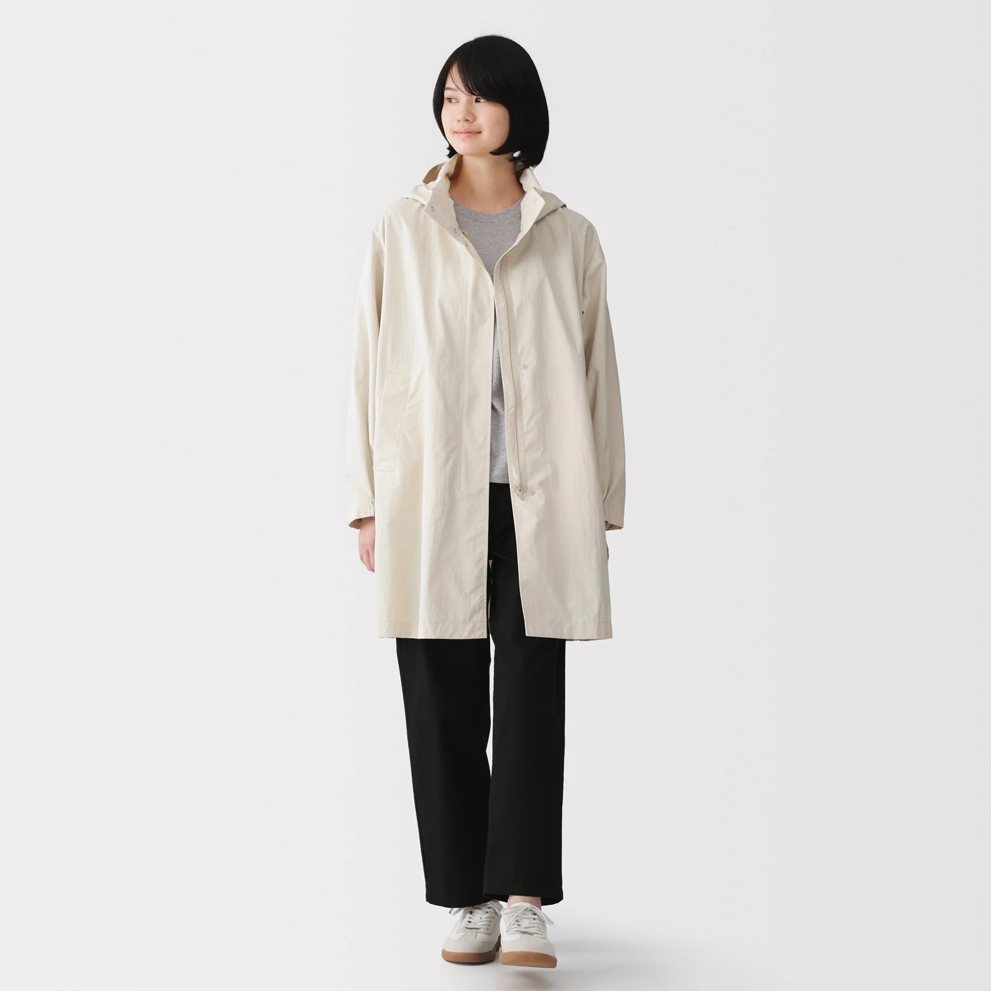 Water Repellent Hooded Long Coat - Image 23
