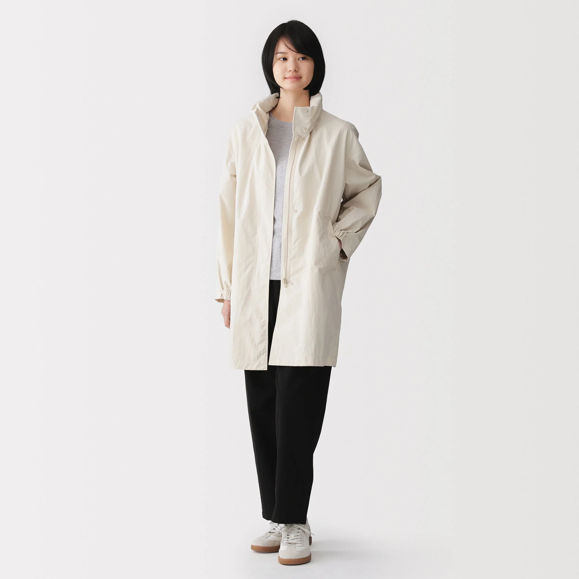 Water Repellent Hooded Long Coat - Image 24