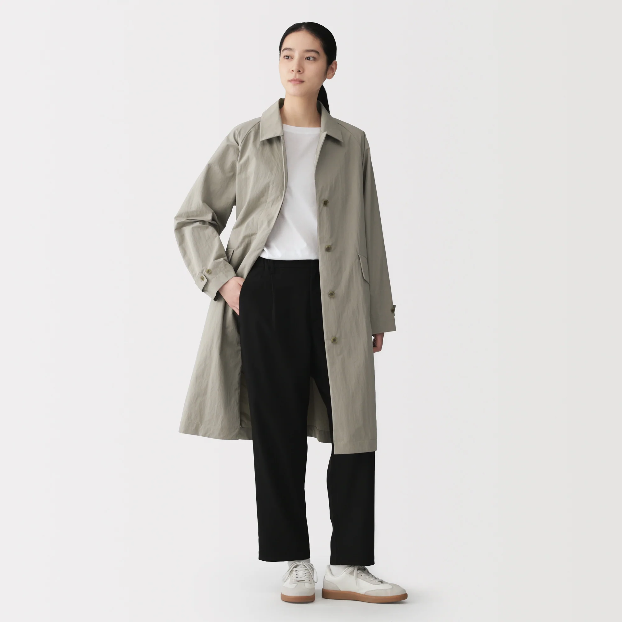 Water Repellent Long Coat