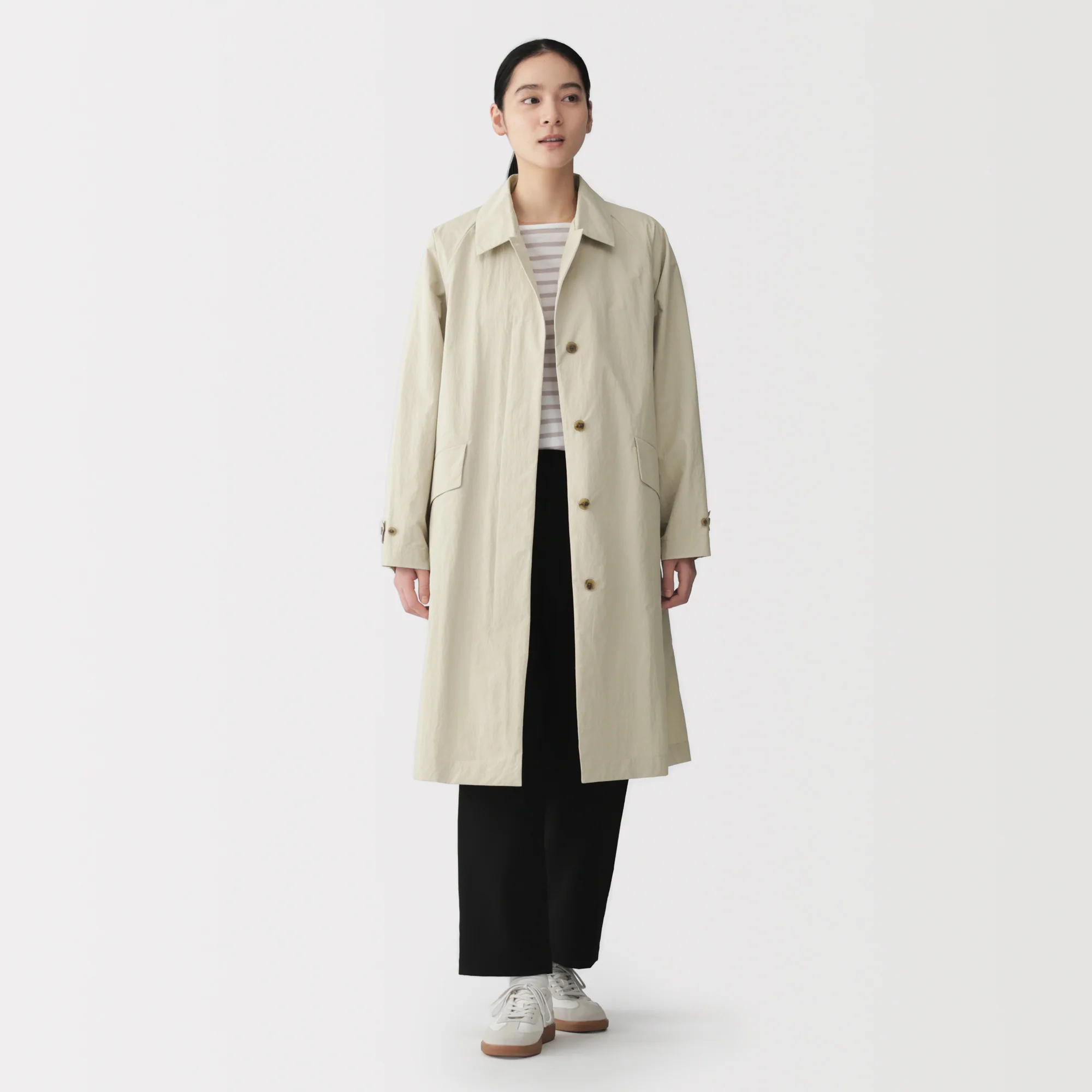 Water Repellent Long Coat - Image 22