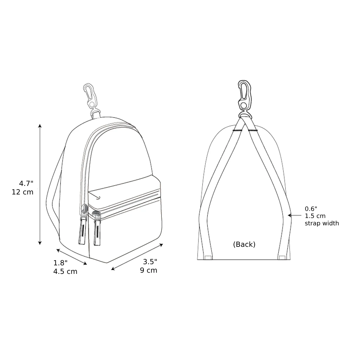 Water Repellent Mini Backpack - Image 11