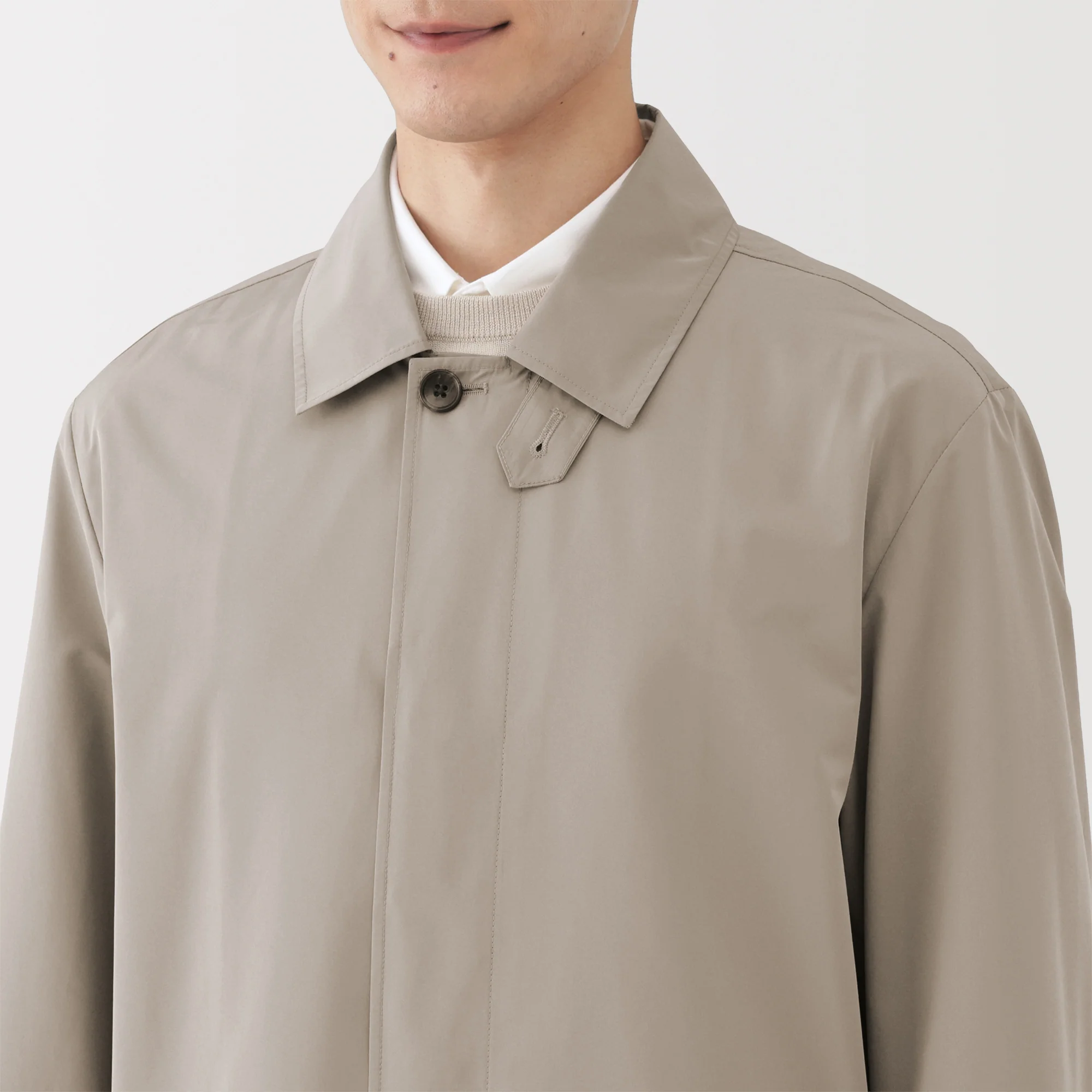 Water Repellent Stand Fall Collar Coat - Image 16