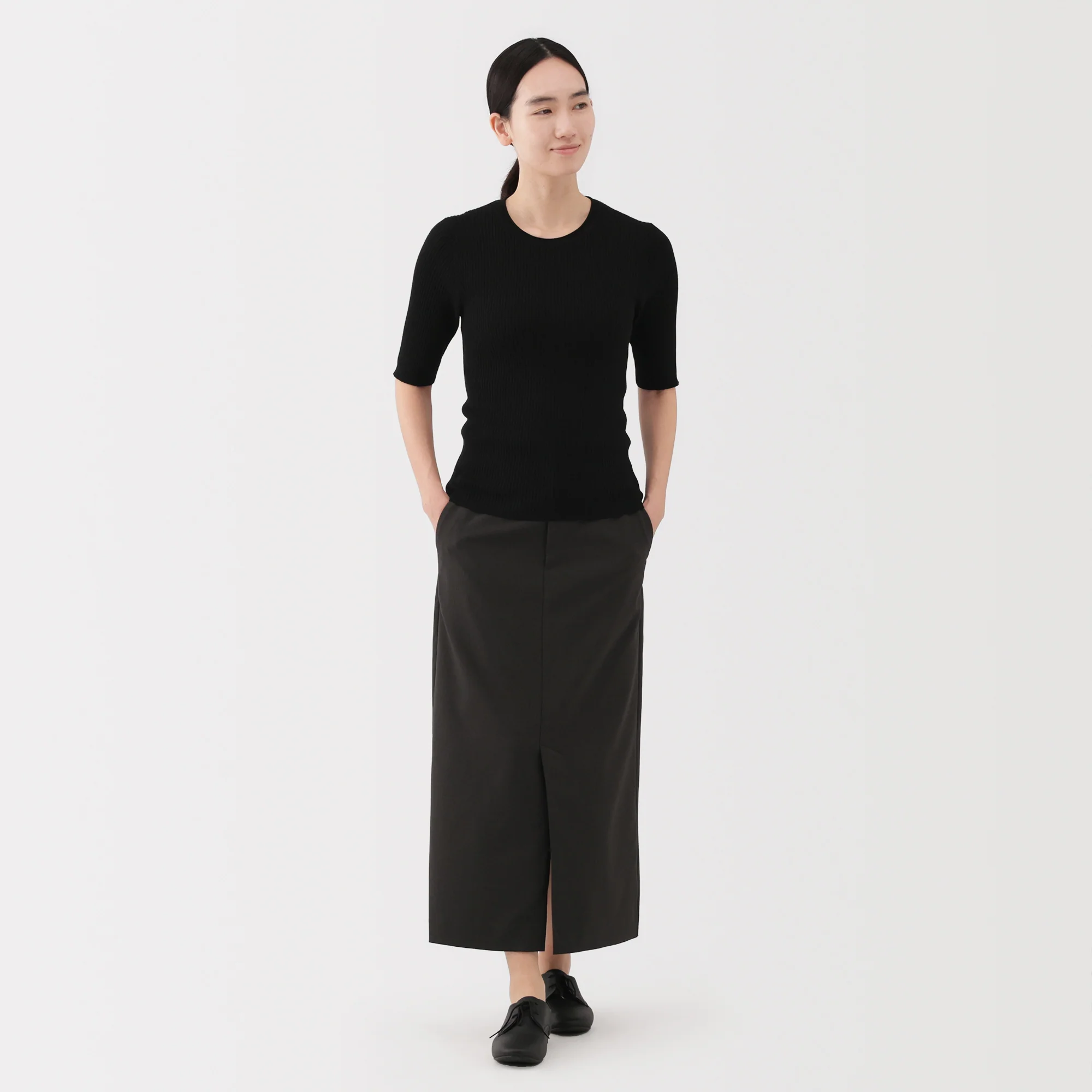 Water Repellent Straight Skirt - Image 15