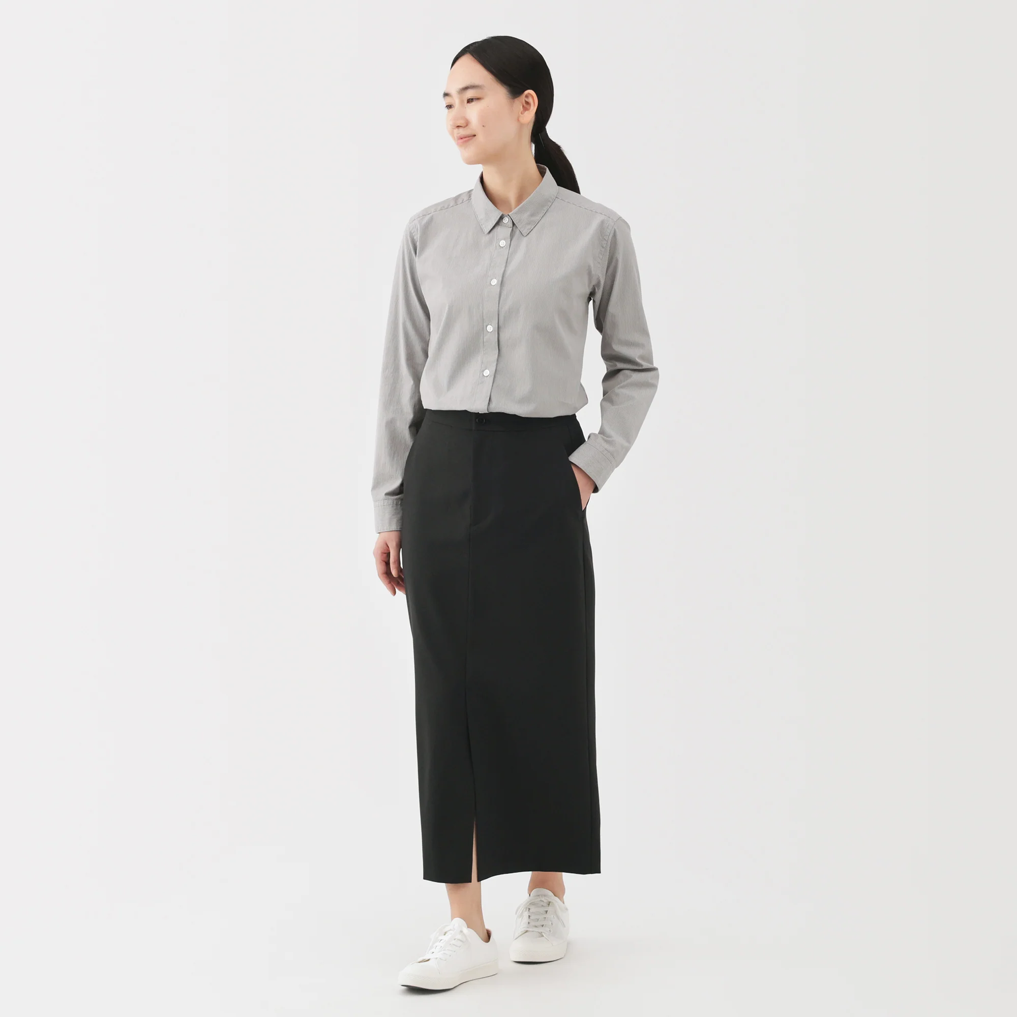 Water Repellent Straight Skirt - Image 3