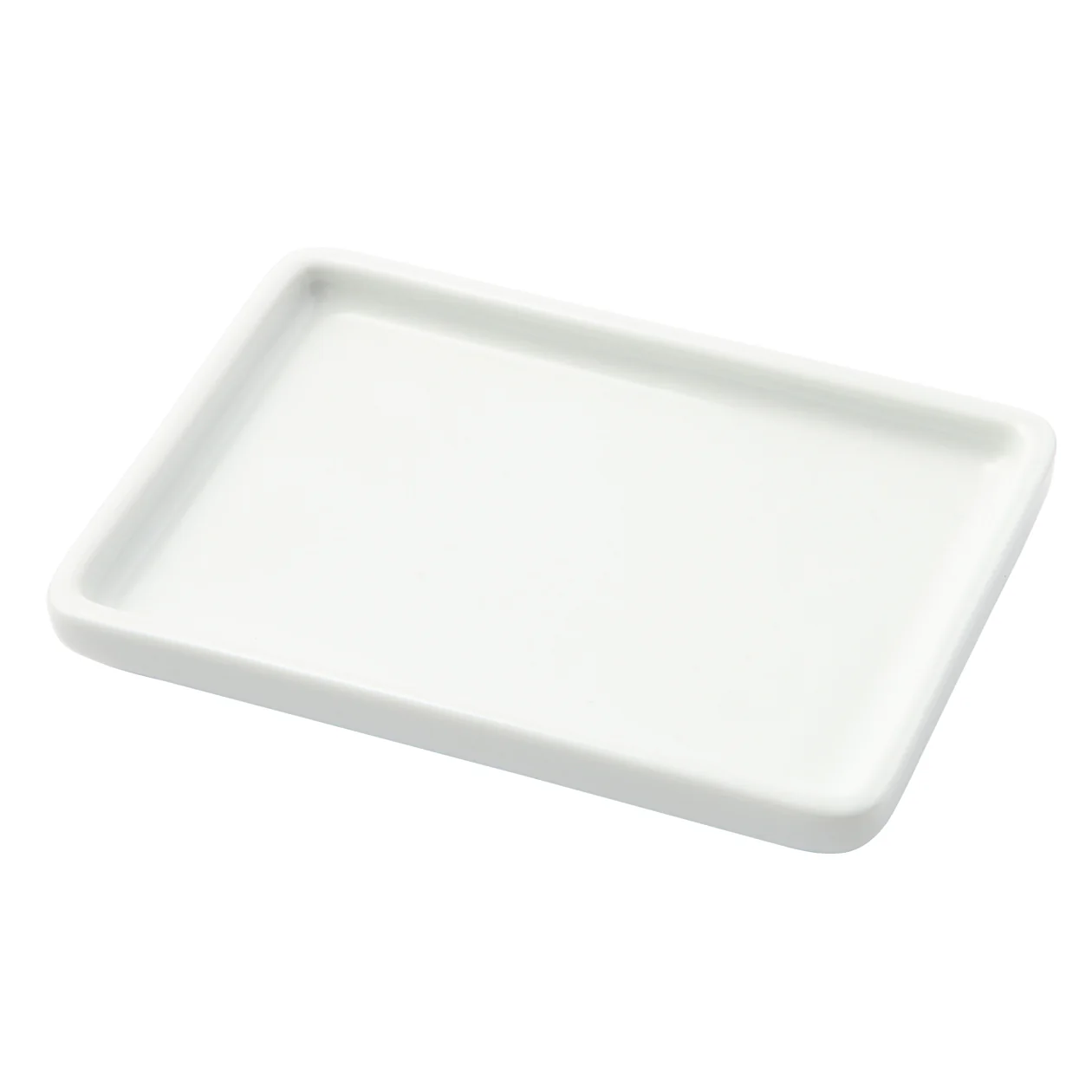 White Porcelain Rectangle Tray - Image 2