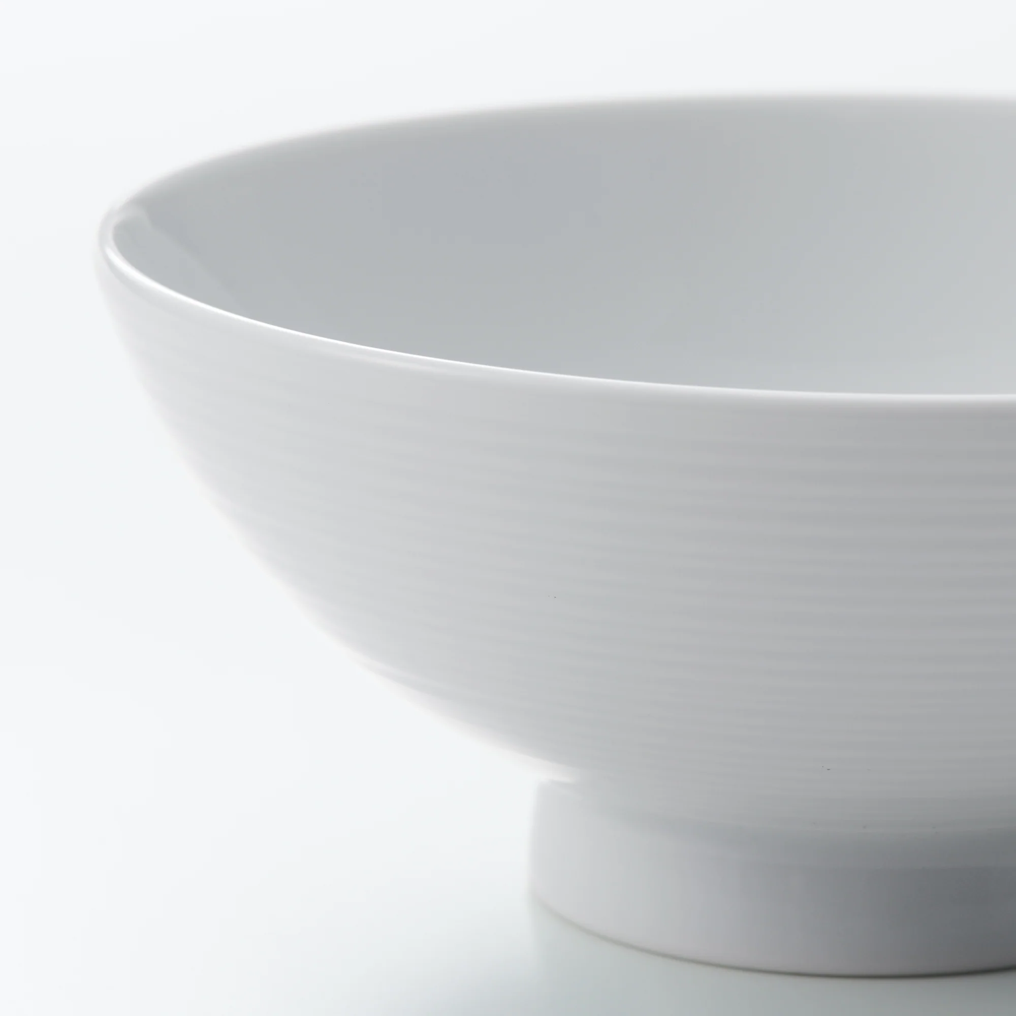 White Porcelain Rice Bowl - Large - Image 5