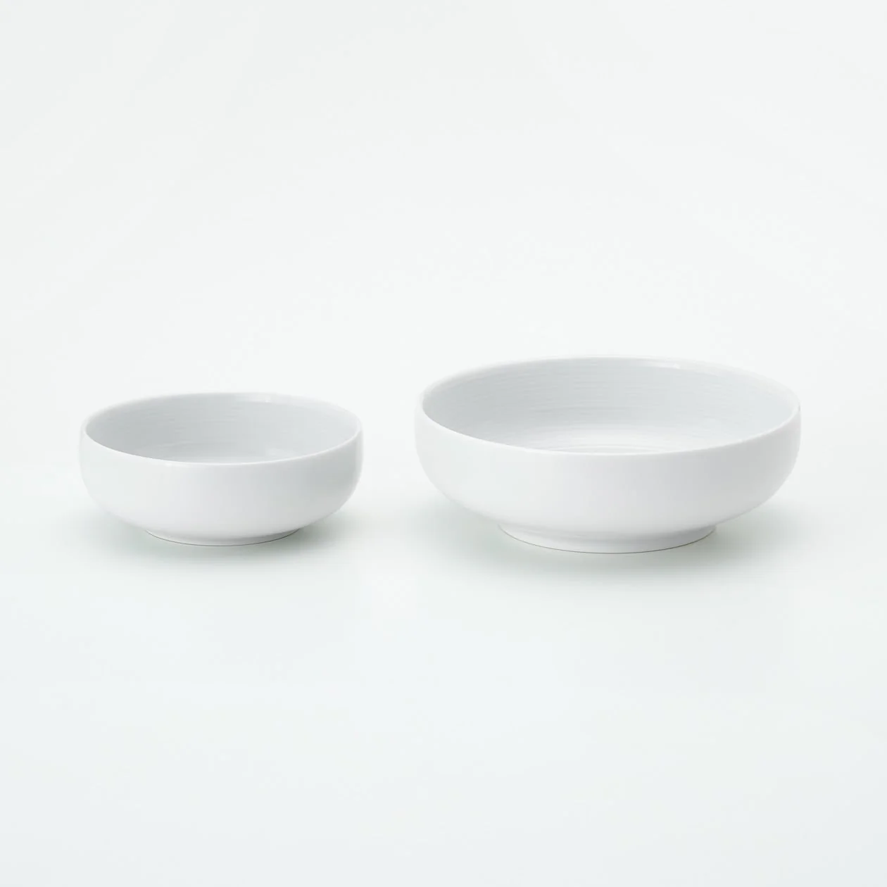 White Porcelain Shallow Bowl - Image 13