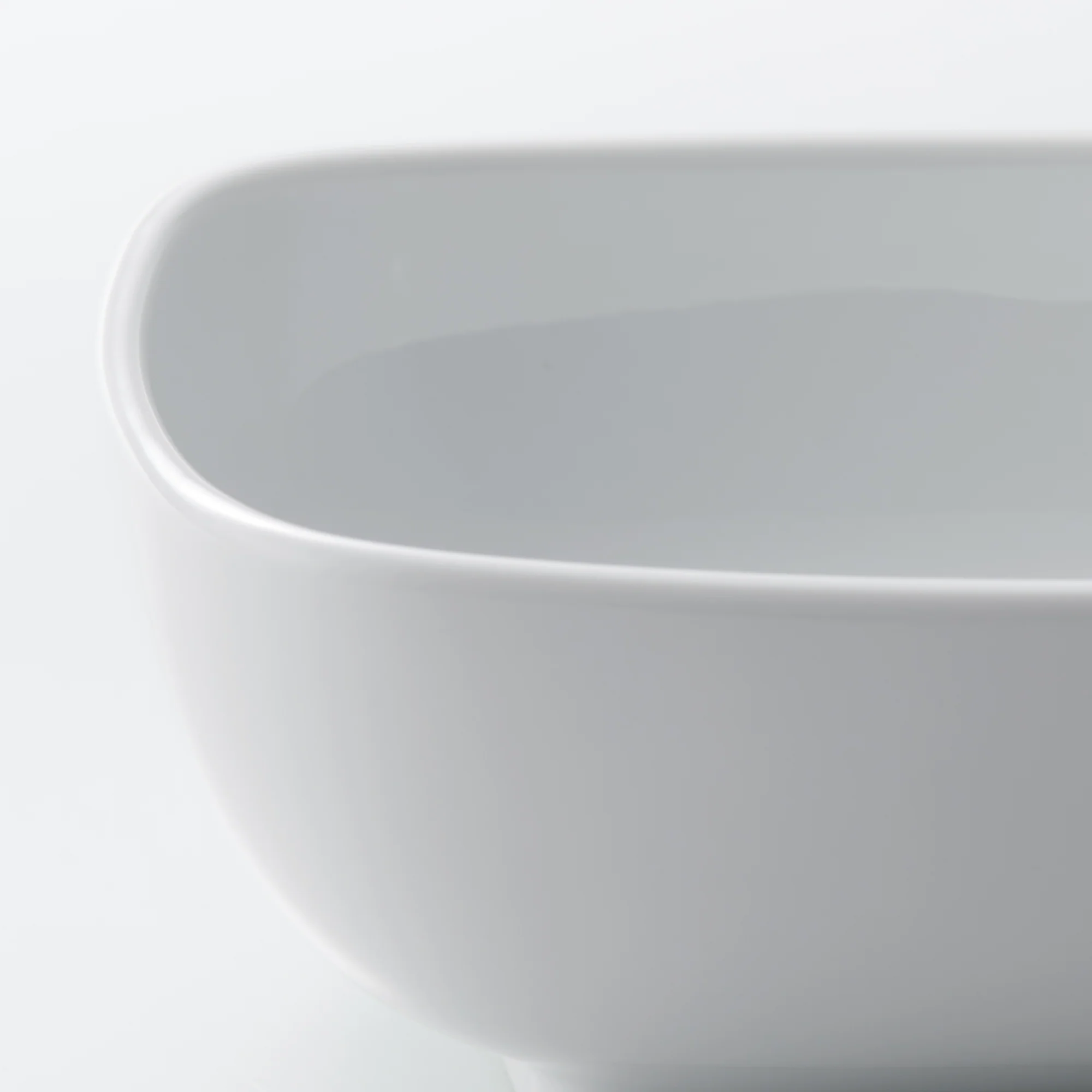 White Porcelain Square Bowl - Image 11