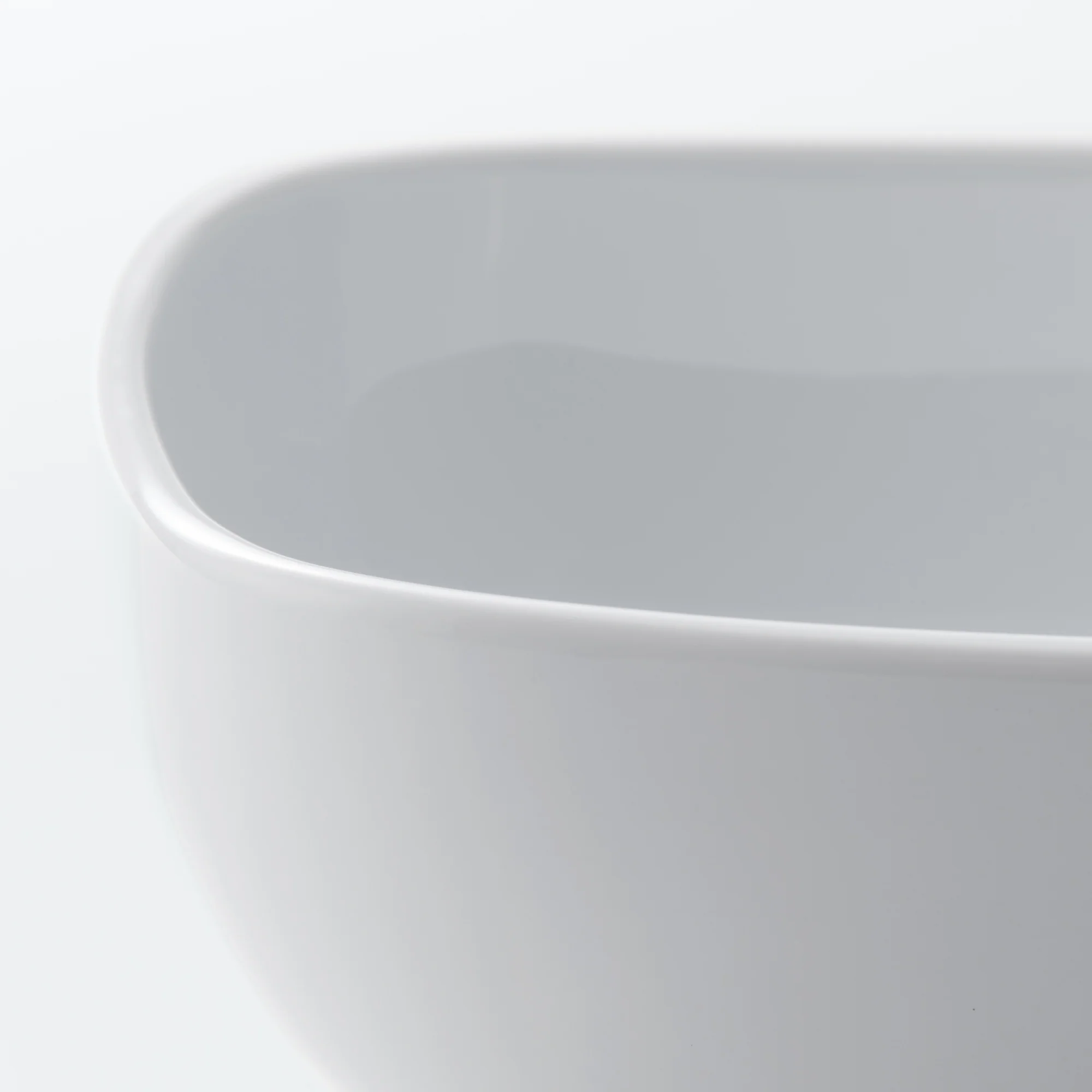 White Porcelain Square Bowl - Image 17