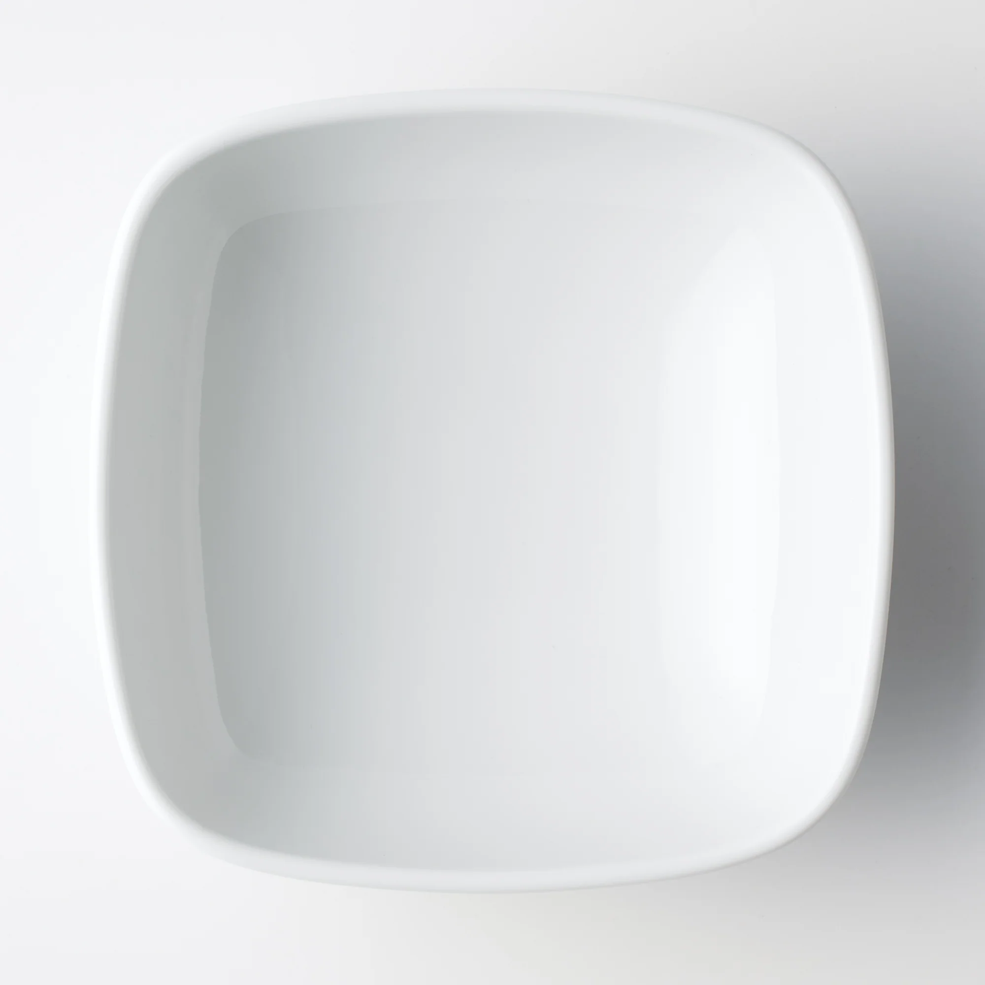 White Porcelain Square Bowl - Image 9