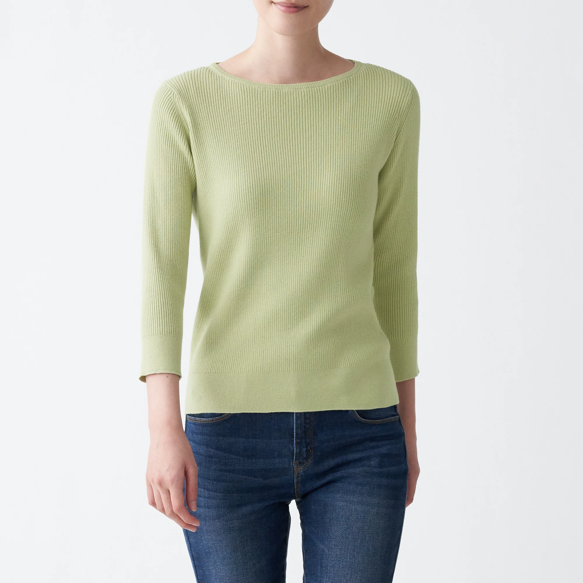 Women Organic Cotton Silk Boat Neck Sweater - Image 12