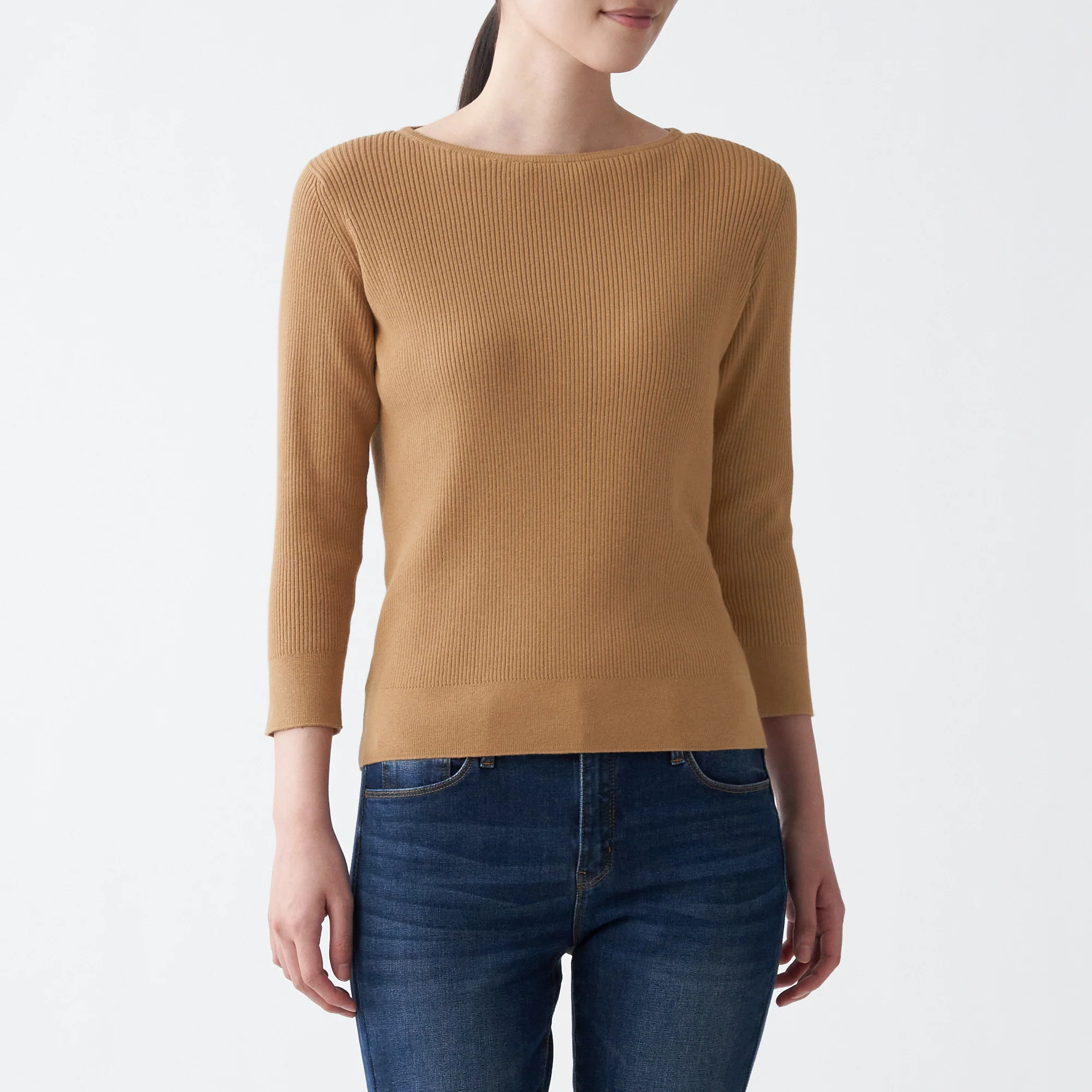 Women Organic Cotton Silk Boat Neck Sweater - Image 14