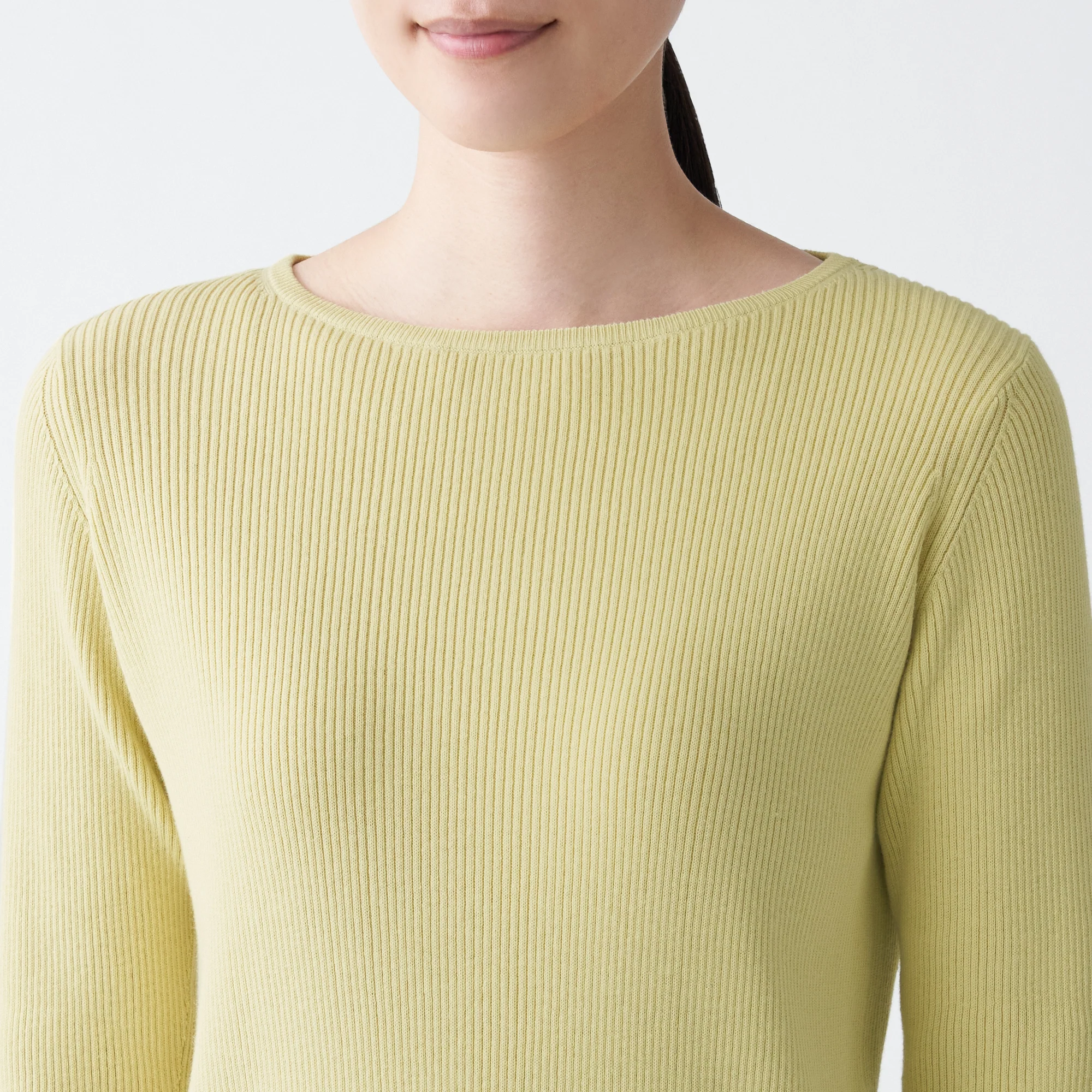 Women Organic Cotton Silk Boat Neck Sweater - Image 4