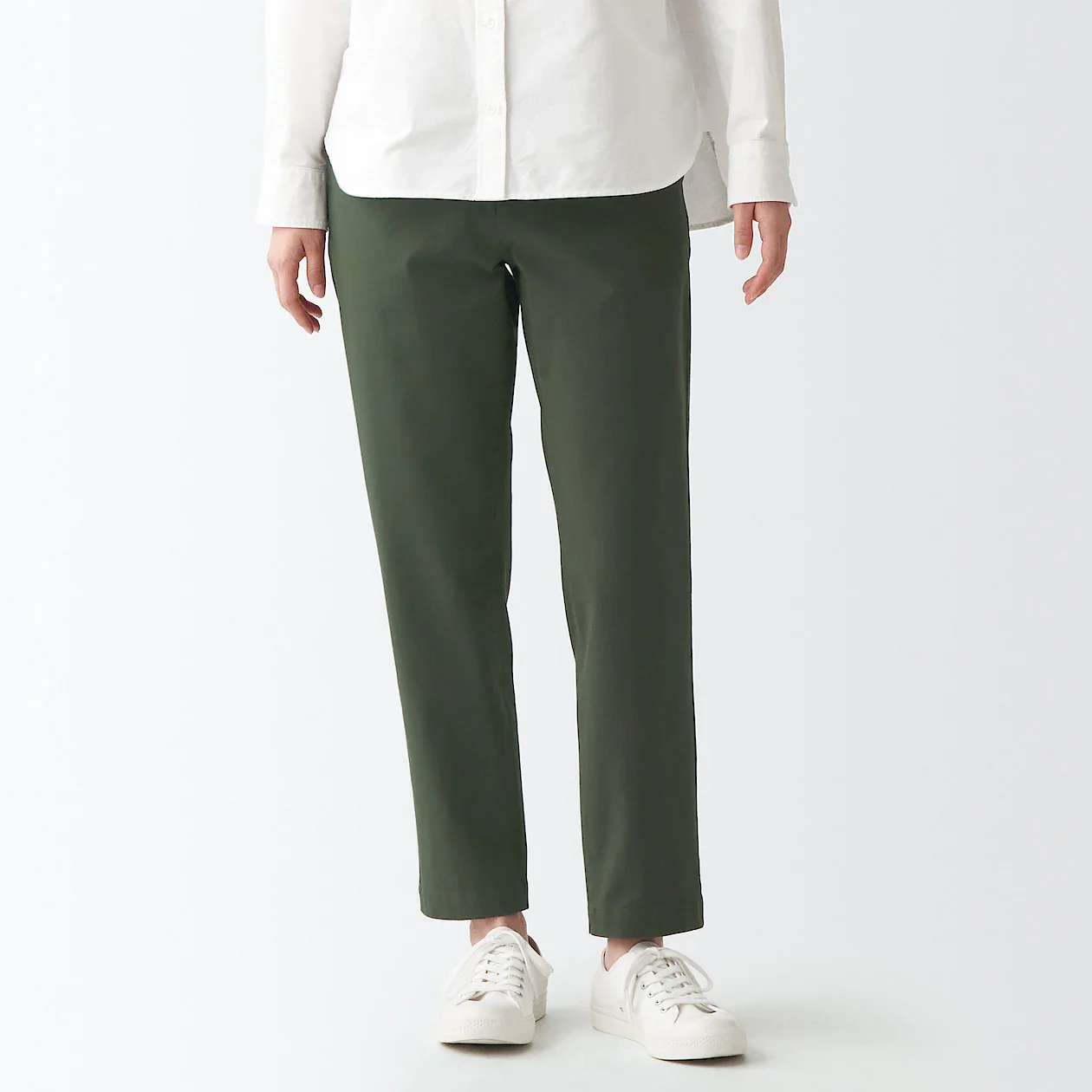 Women's 4-Way Stretch Chino Slim Tapered Pants (L 30inch / 75cm) - Image 23