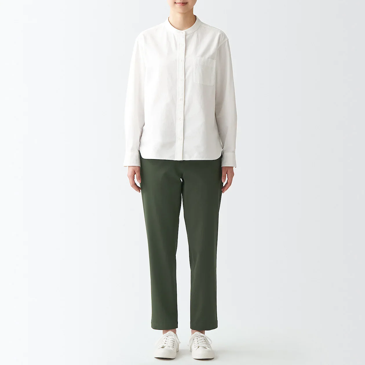 Women's 4-Way Stretch Chino Slim Tapered Pants (L 30inch / 75cm) - Image 24