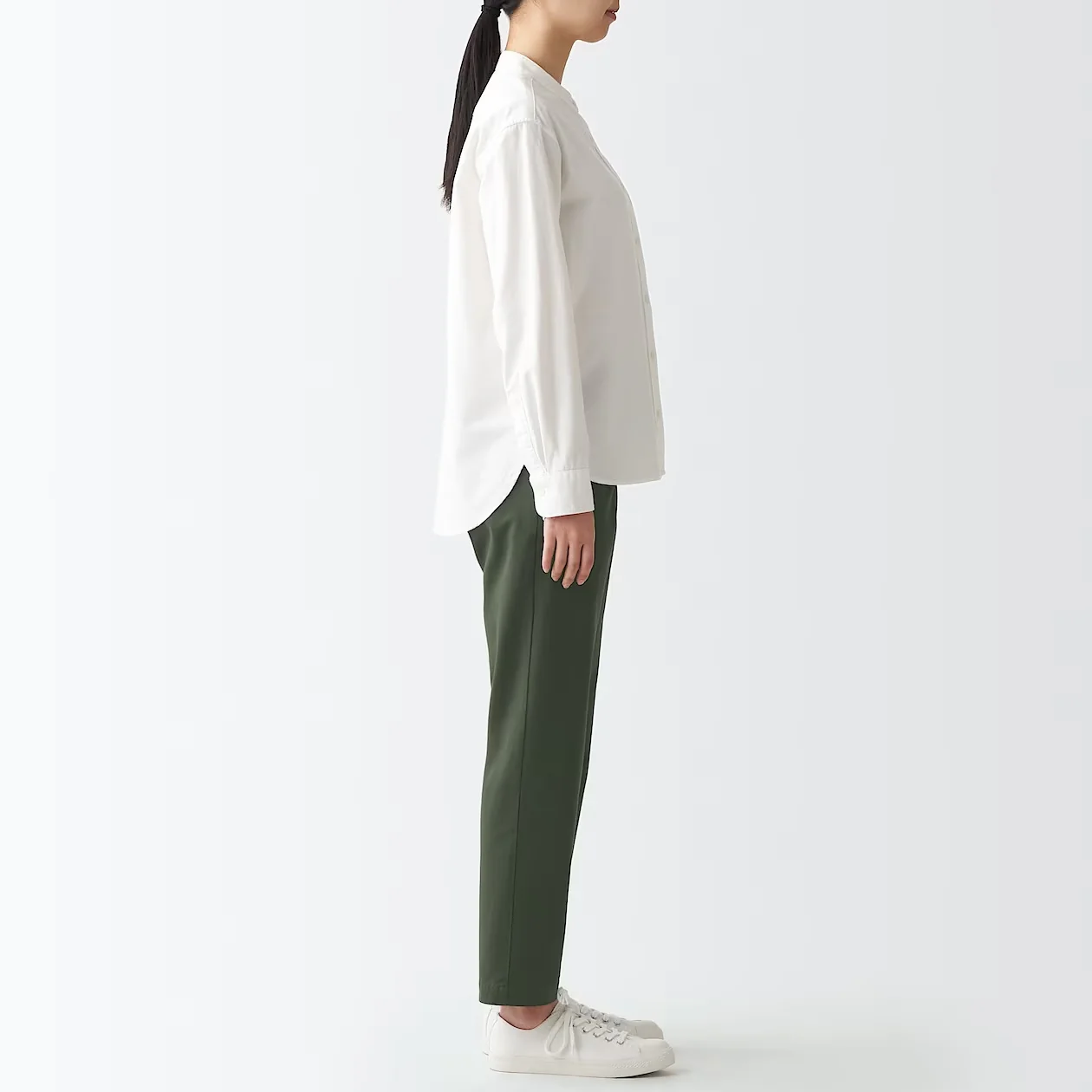 Women's 4-Way Stretch Chino Slim Tapered Pants (L 30inch / 75cm) - Image 25